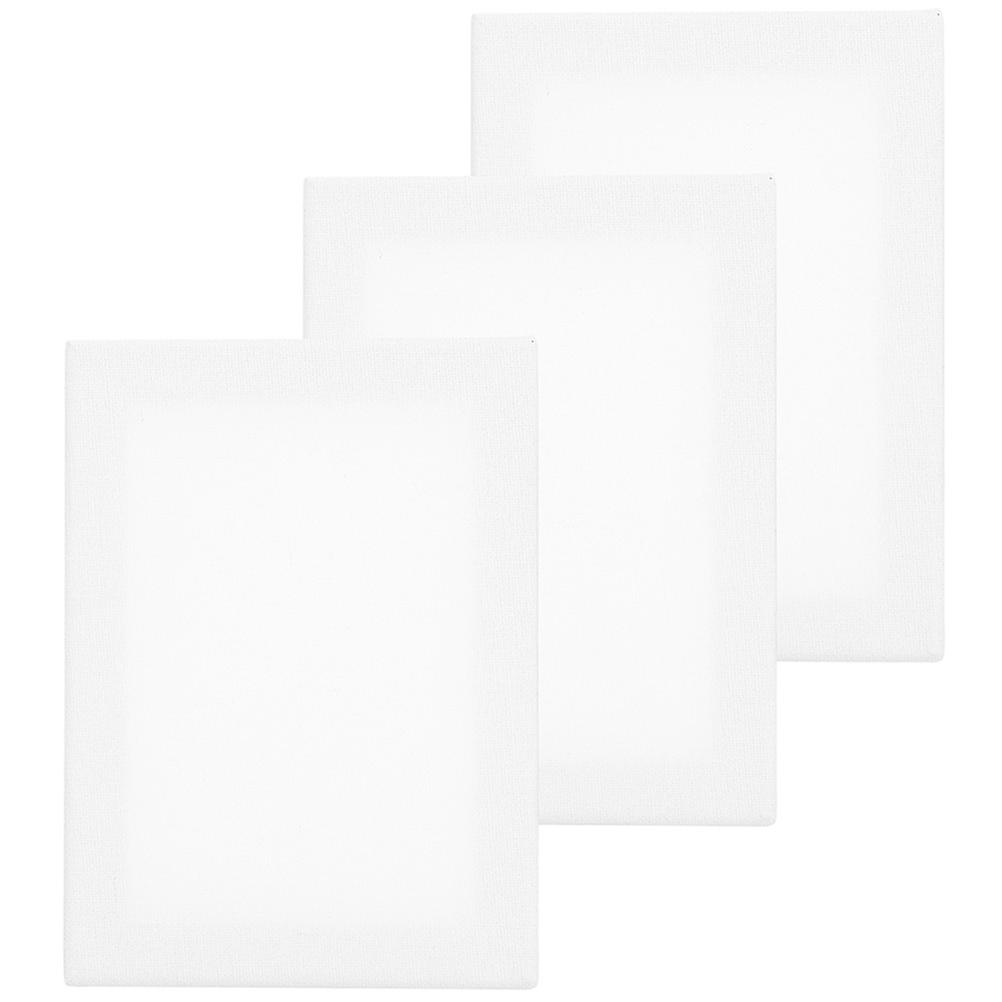 3pcs Premium Cotton Canvas Panels for Oil Painting, Lightweight Durable Boards for Students, Beginners, Artworks, DIY Projects & Sketching