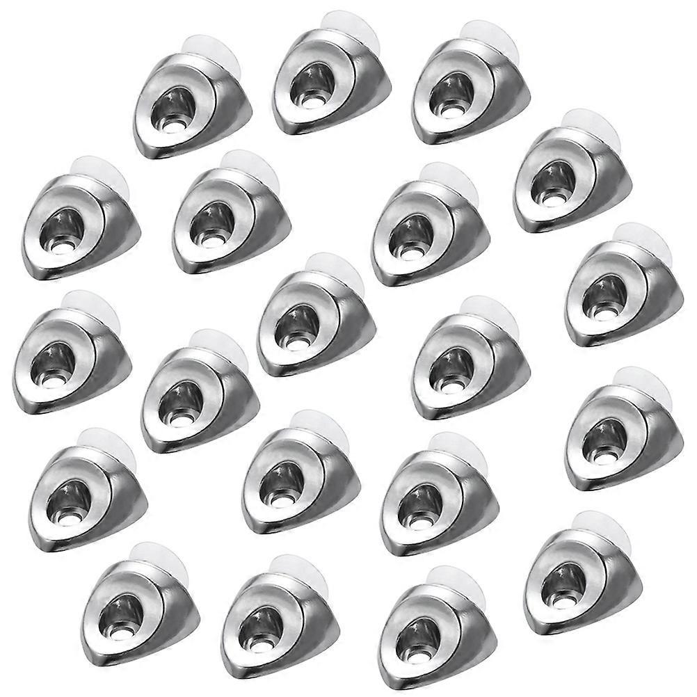 Shelf Corner Support Bracket Mounting Brace Glass Bracket Support Practical Design 2.20X1.70X1.40CM 20Pcs