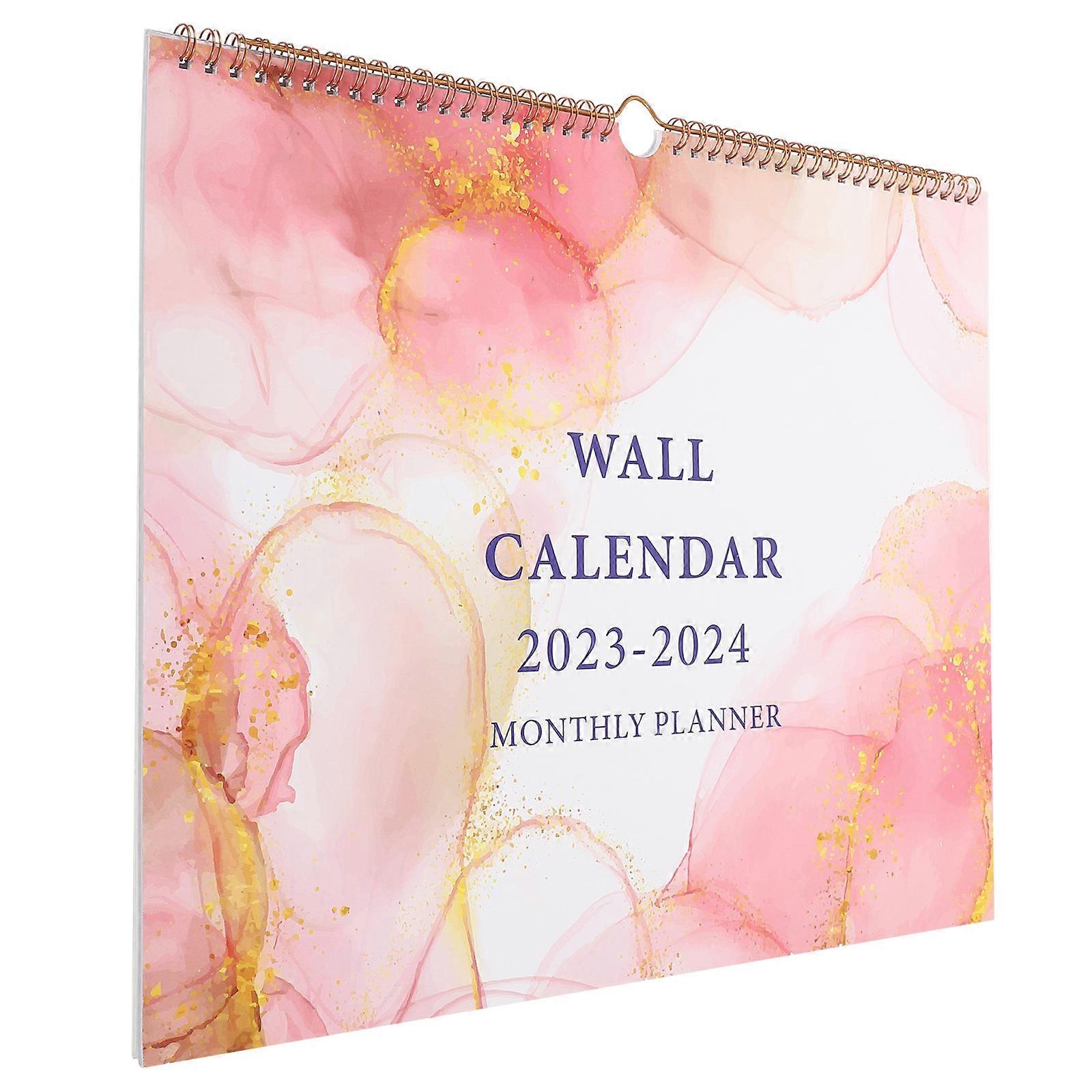 Wall Calendar Monthly Calendar Home Hanging Calendar Office Use 38.1X30.5CM Event Recording Date Marking 1Pack