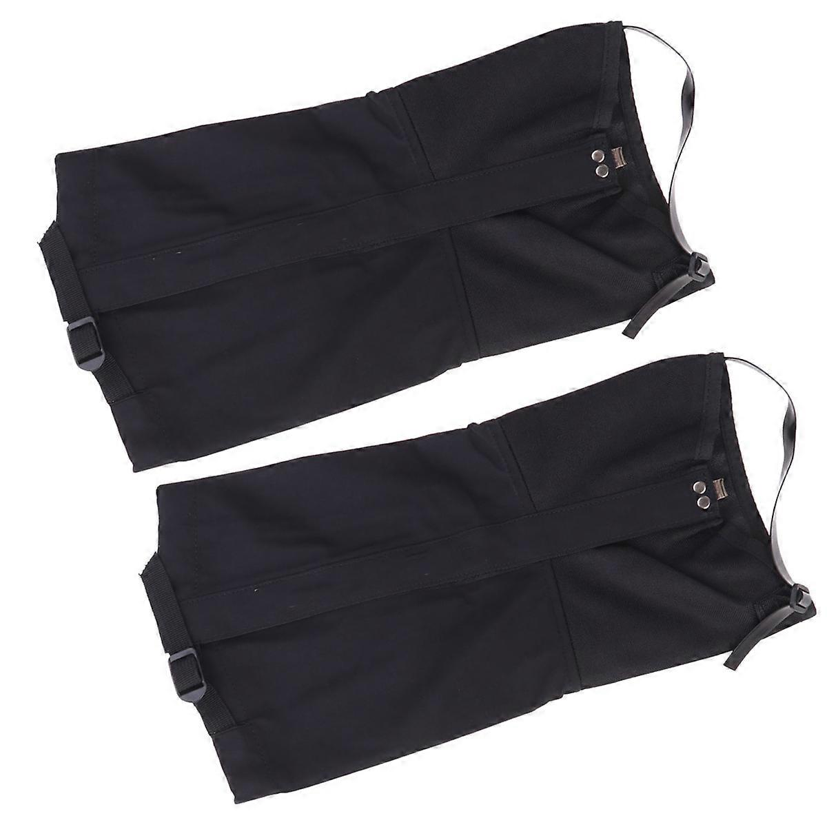 Hiking Gaiters Low Gaiters Snow Ankle Gaiters Mountain Desert Warmth Dryness L Black 1 Pair