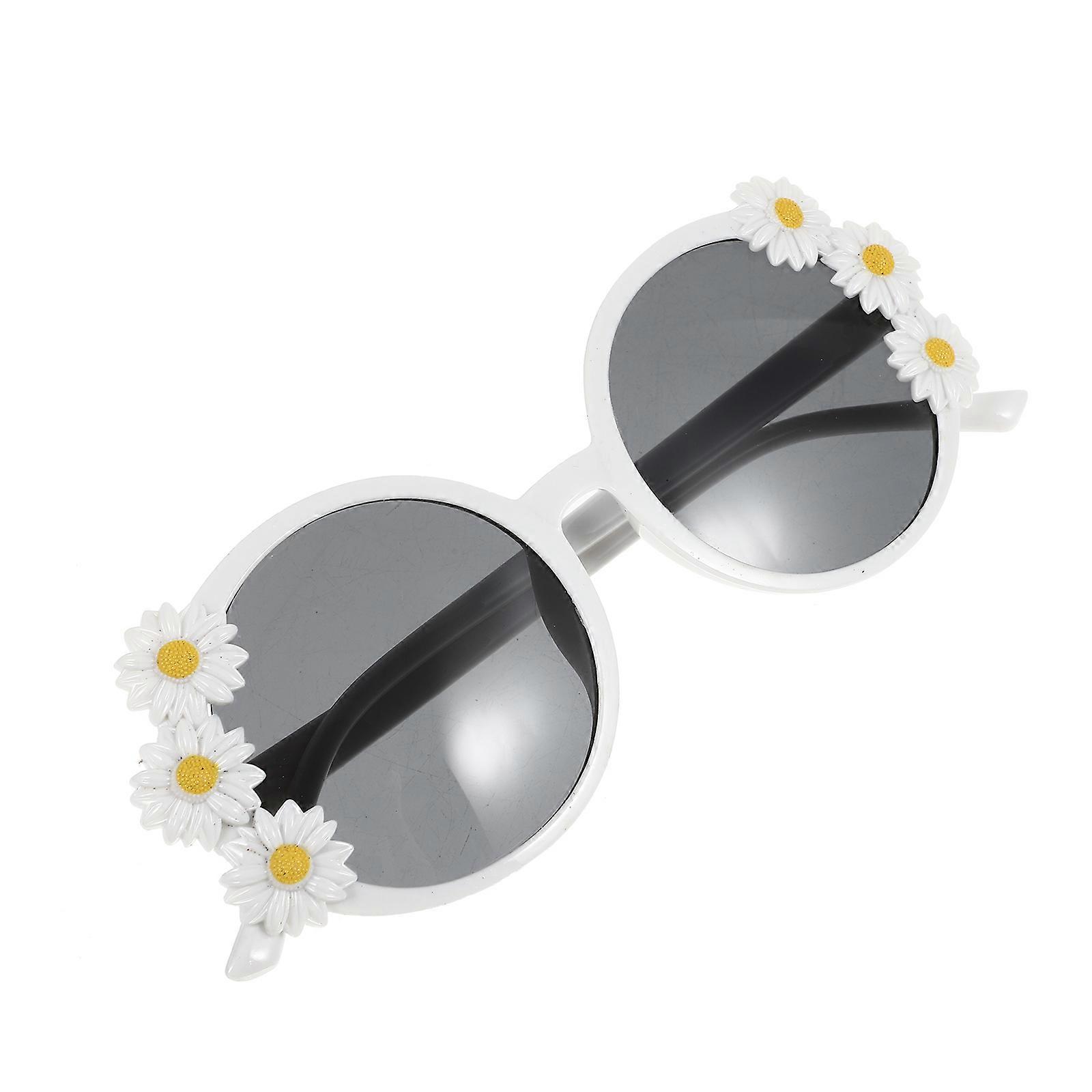 White Plastic Funny Costume Glasses for Party Decoration and Fun Atmosphere 8.5 Inches