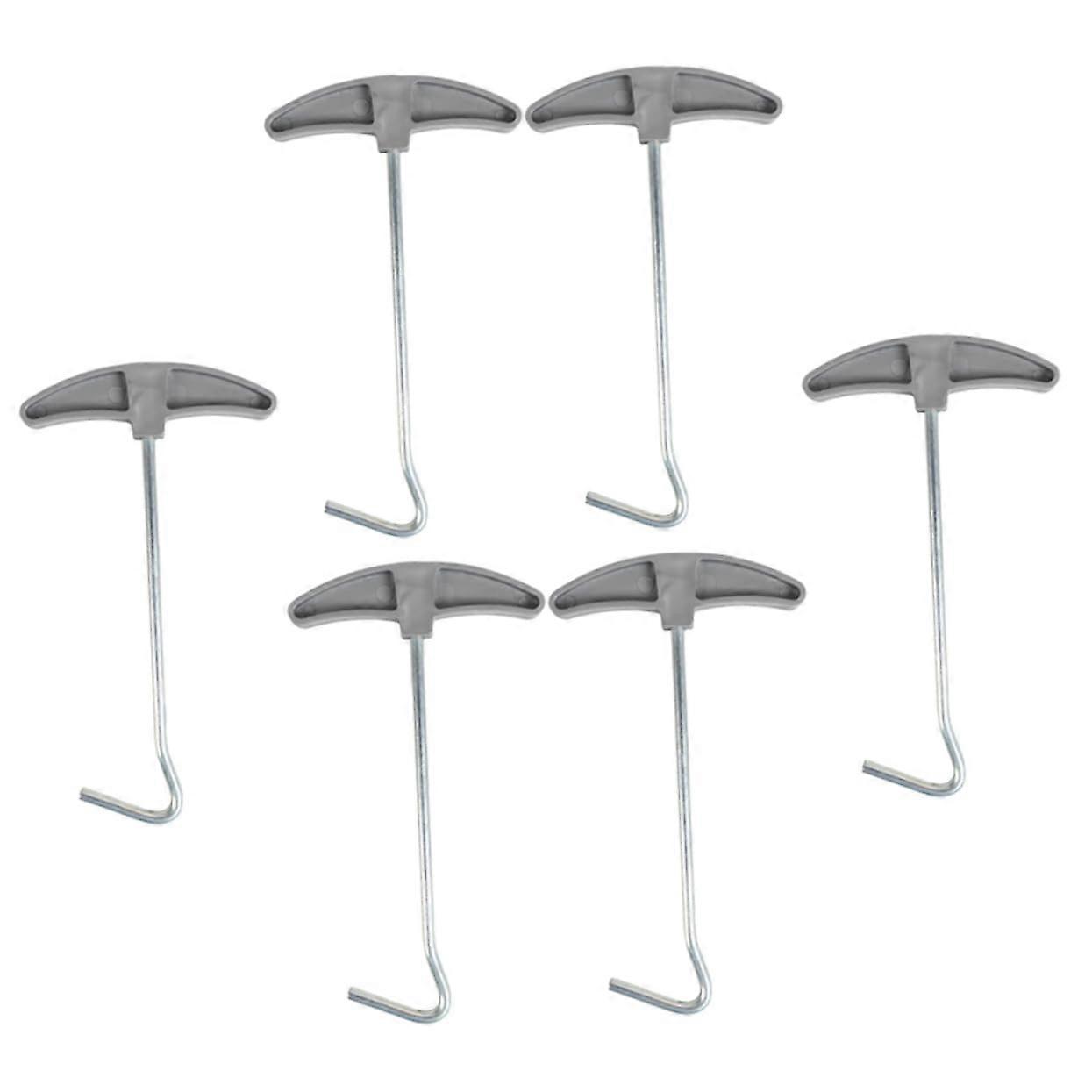 6Piece Tent Peg Puller Reusable Tent Spike Hook for Camping Outdoor Activities Pulling and Driving Tent Pegs Portable