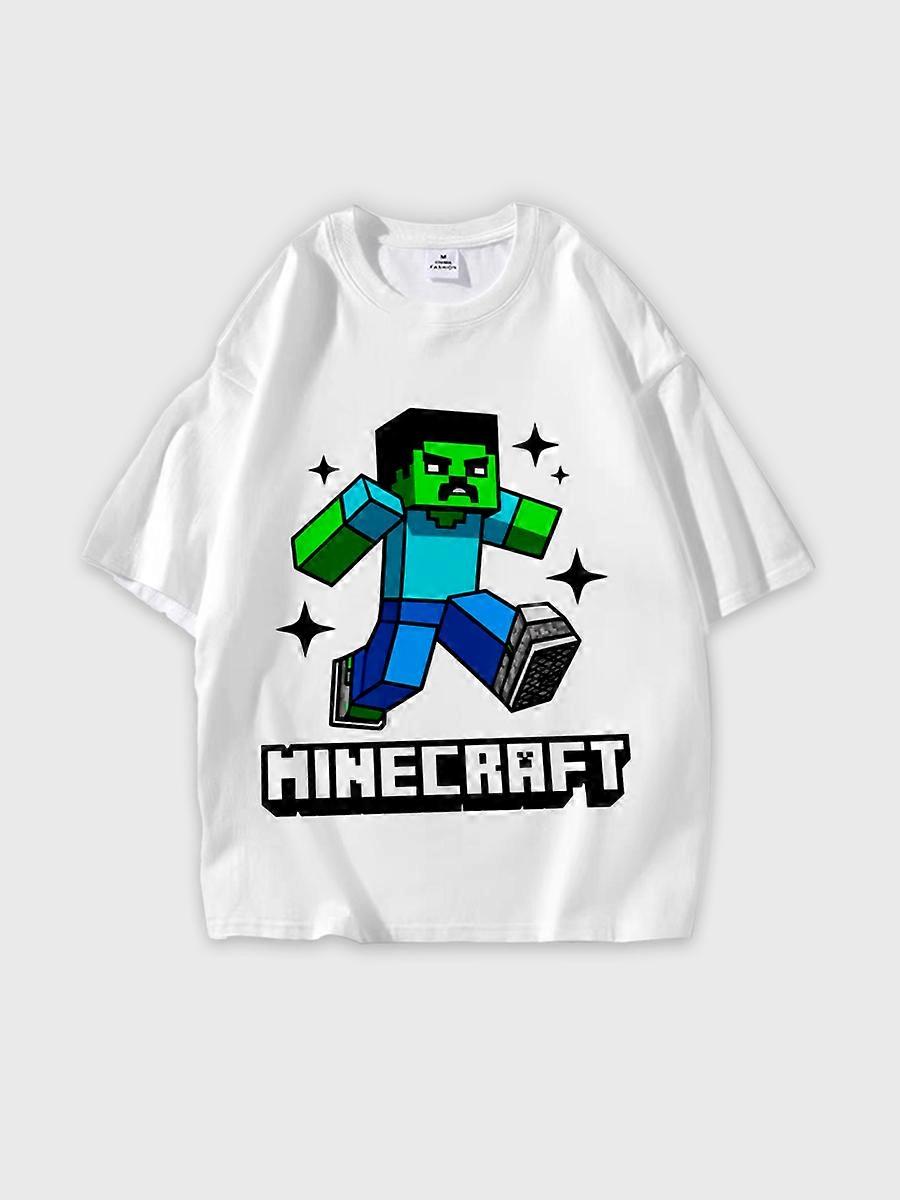 T-shirt girocollo Cartoon Role Pattern manica corta sciolta E3199