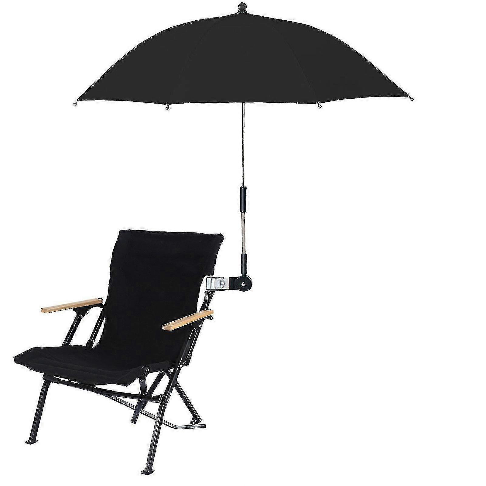 Outdoor Chair Umbrella with UPF 50+ and Adjustable Clamp