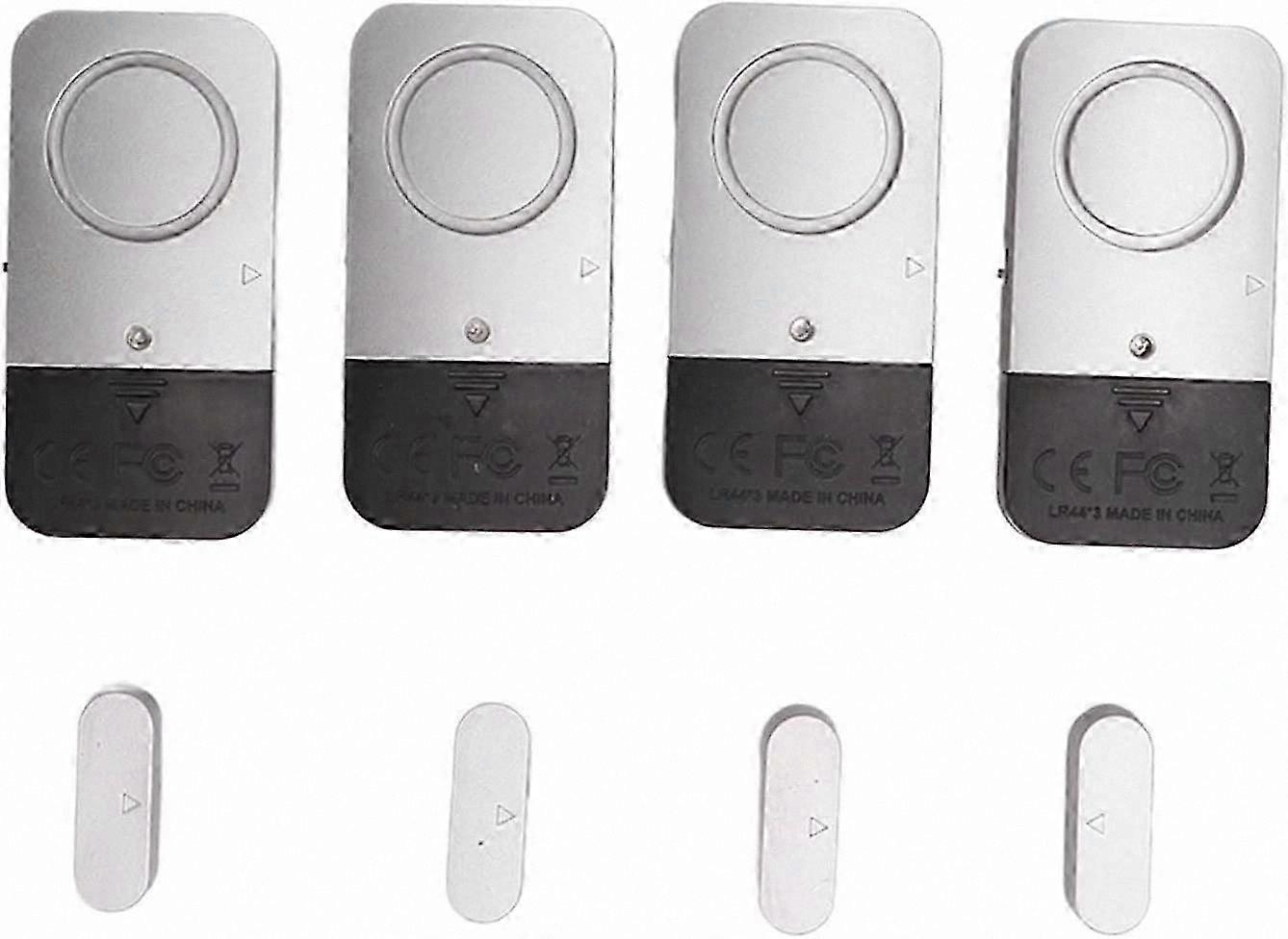 120DB Window and Door Alarm System, 4-Pack for Hotel Security
