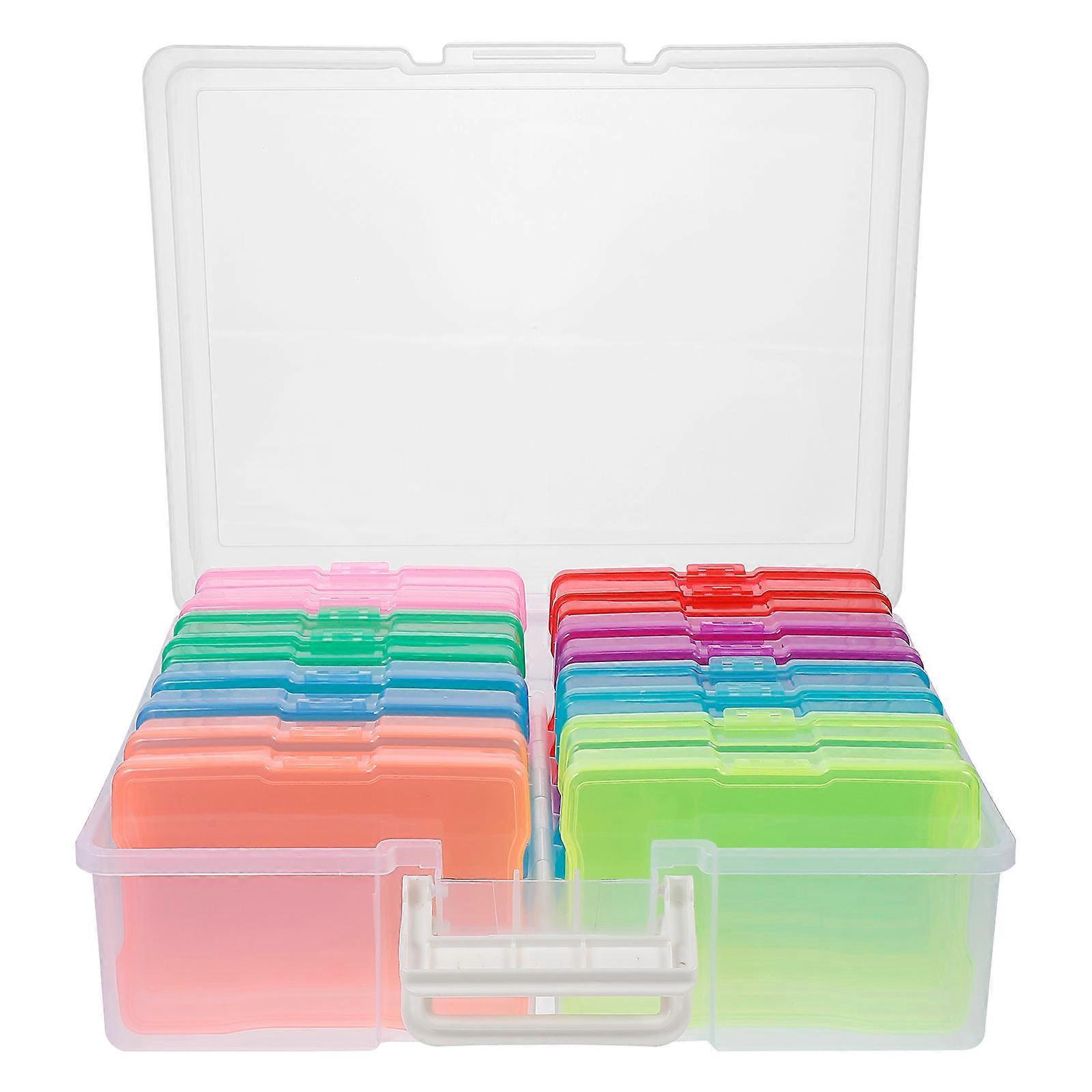 Photo Storage Containers Rectangular Supplies Storage Durable PP Material 4x6 Inch Photo Box 1 Set