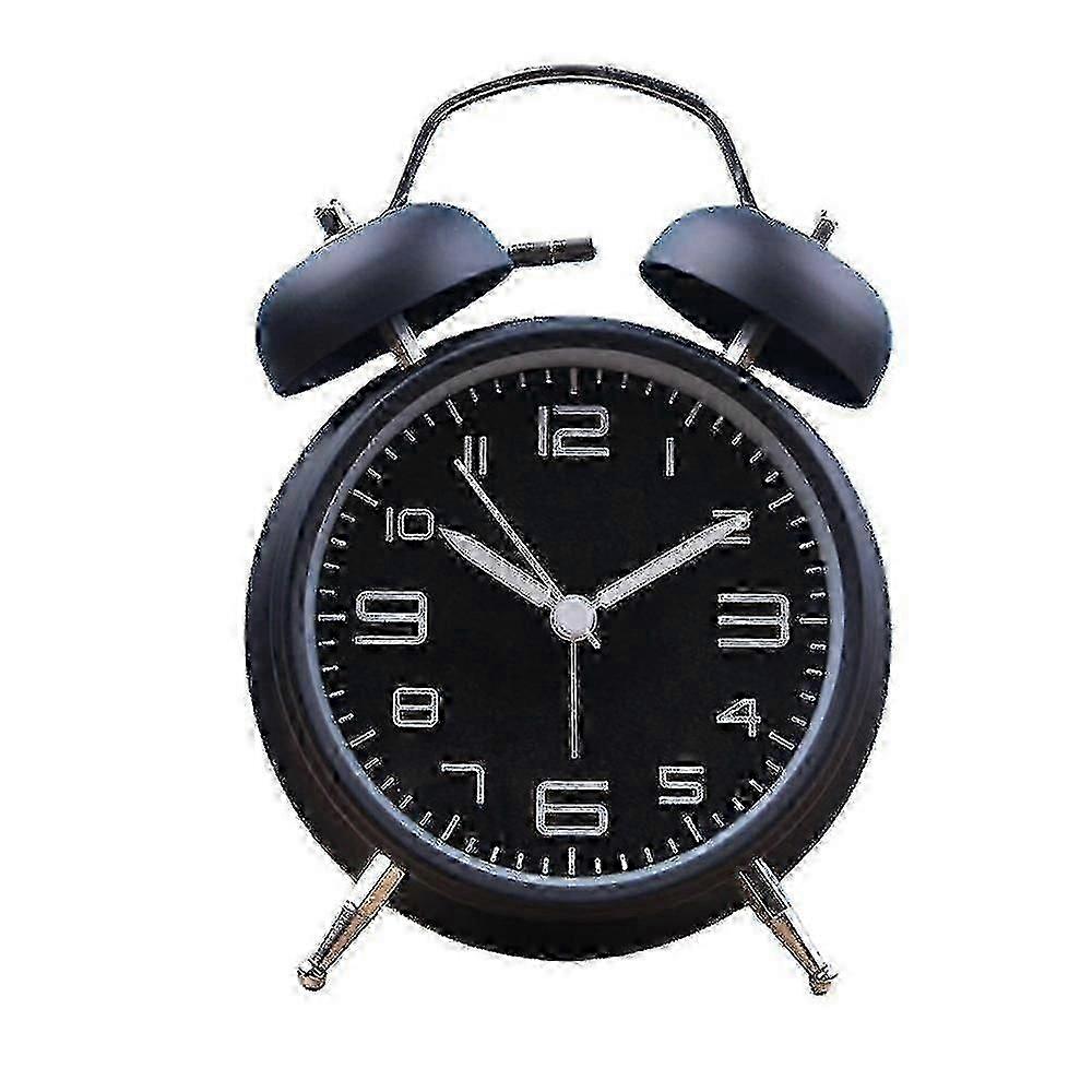 Classical Retro Twin Bell Alarm Clock, Double Bell Alarm Clock With Backlight,desk Clock Table Clock