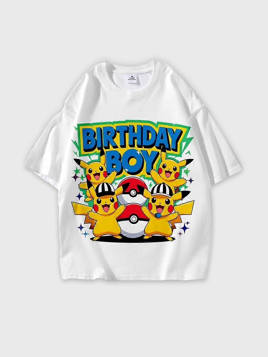 T-shirt round neck Cartoon Pattern loose short sleeve E1641