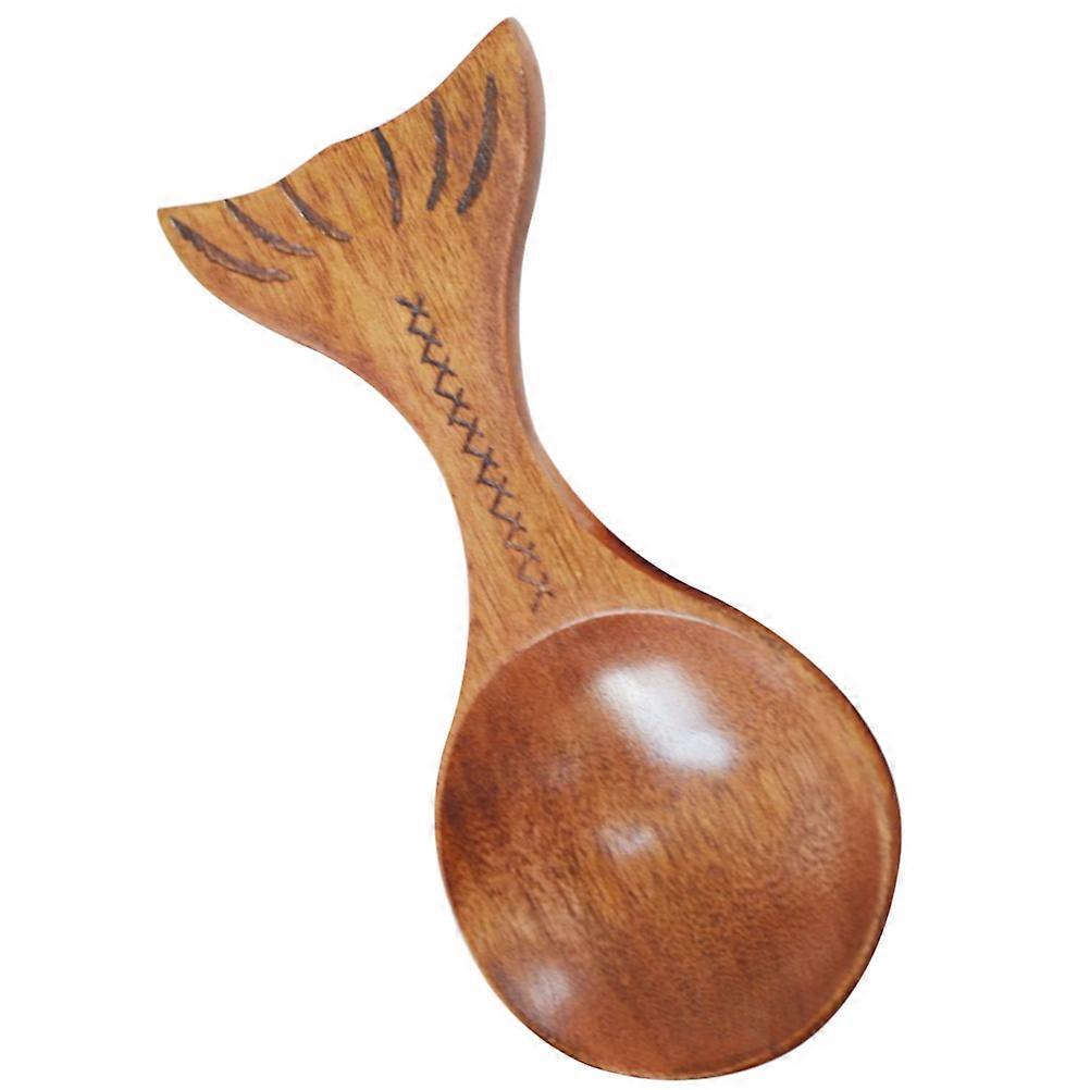 Creative Spoon Multifunction Coffee Bean Scoop Home Wooden Spoon Practical Grains Spoon Kitchen Utensil 1Pcs