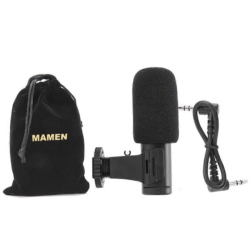 MAMEN MIC-06 Universal External Microphone Mobile Phone Camera for Live Broadcast Interview Vlog