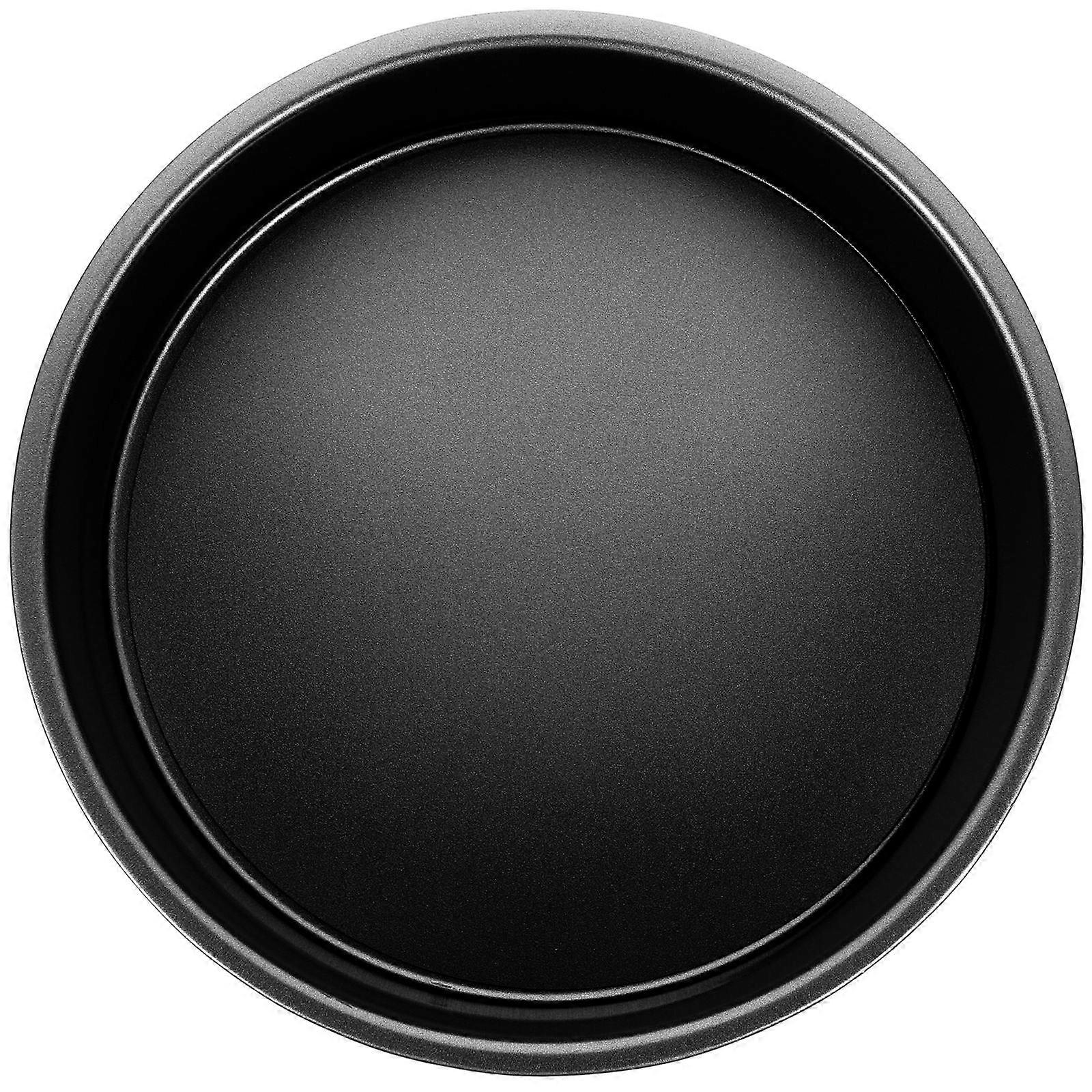 Non Stick Carbon Steel Round Cake Pan with Detachable Base for Baking Cakes, Cheesecakes, and Pizza – Easy Clean Oven Safe Kitchen Bakeware