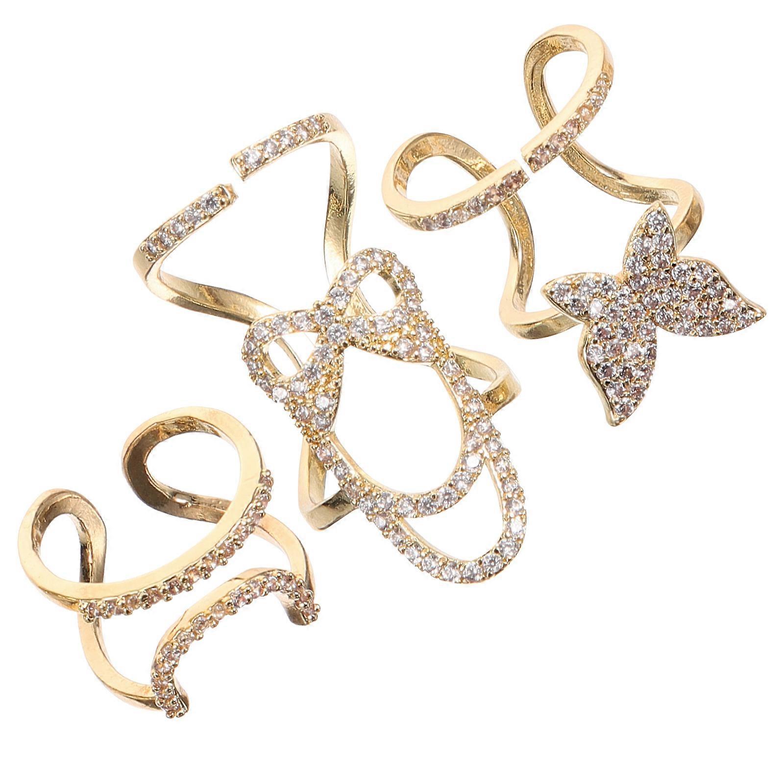 Here's a polished and professional product description based on the title you provided:
**3pcs Elegant Nail Rings for Women – Versatile