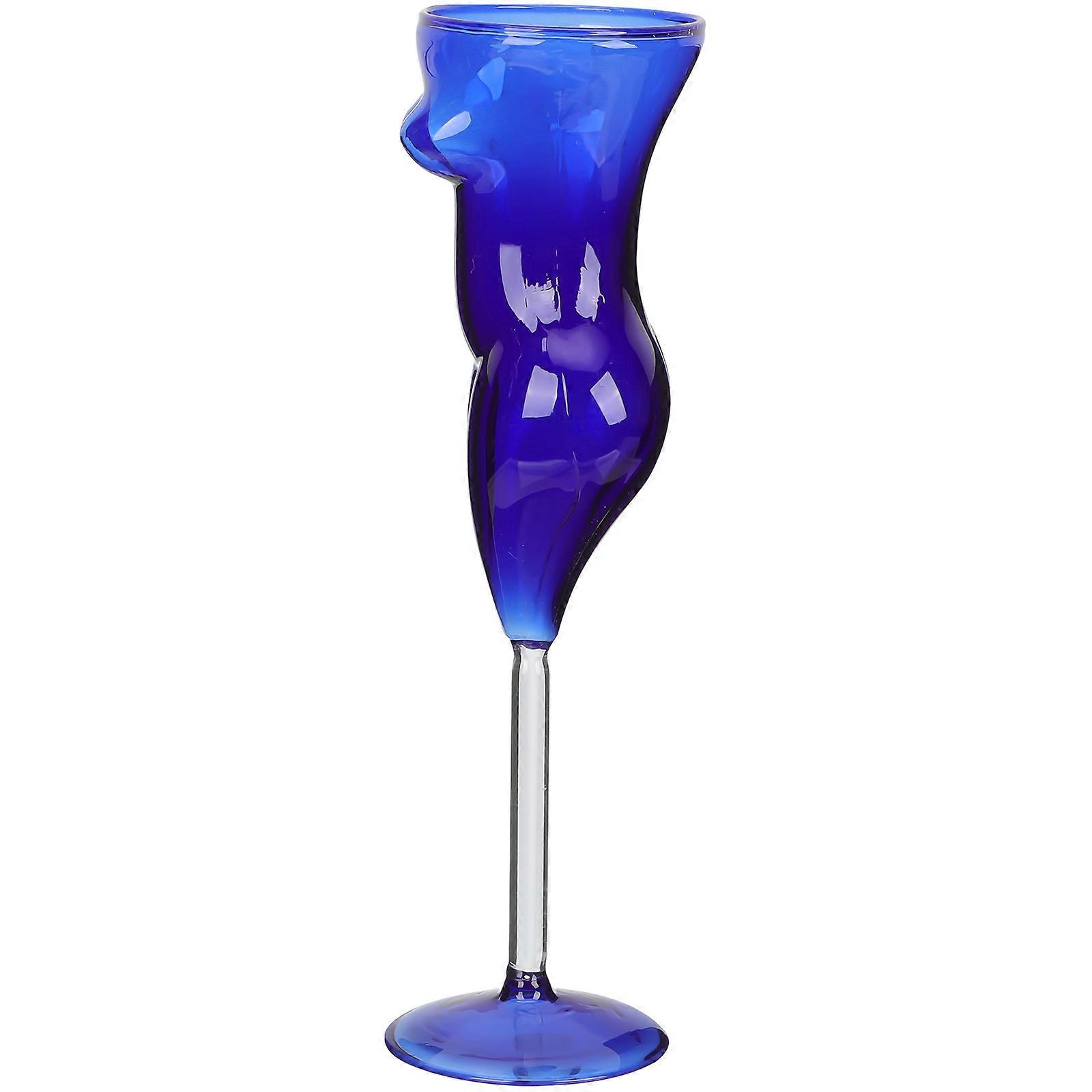 Creative Shape Reusable Wine Goblet for Anniversaries and Festivals 22.5x7cm Modern Aesthetic Style 1Pack