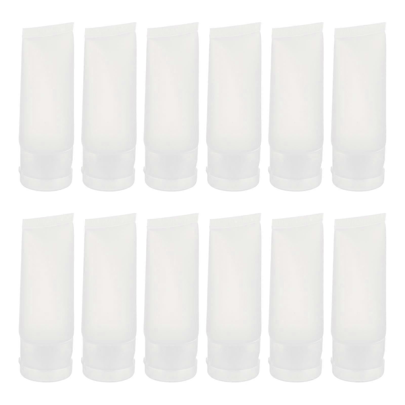 12Pcs Plastic Squeeze Bottles for Makeup Subpackaging Containers