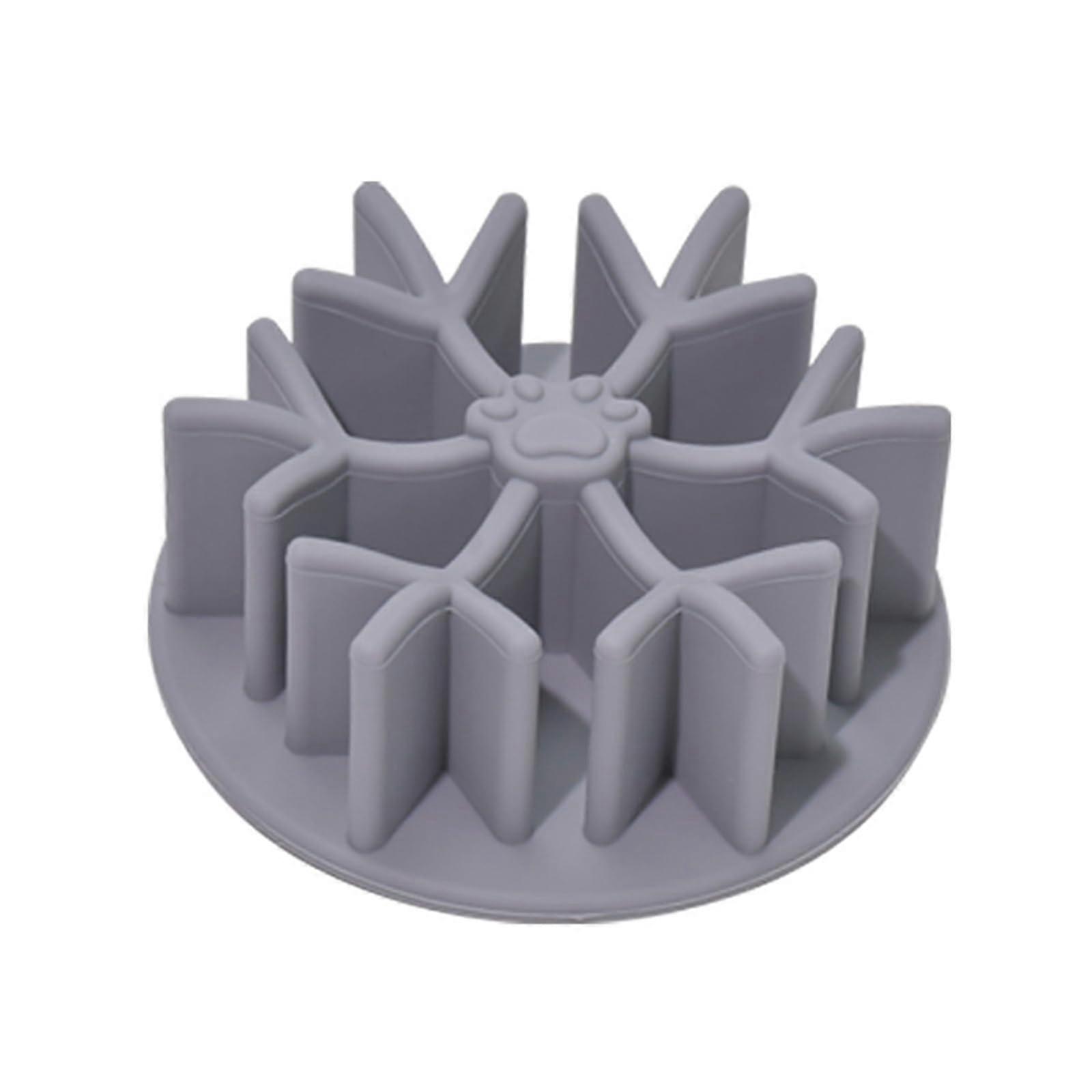 Slow Feeder Pet Bowl for Cats and Dogs, Anti-Choking Design, Thickened Smooth Flower Shape, Multiple Colors Available