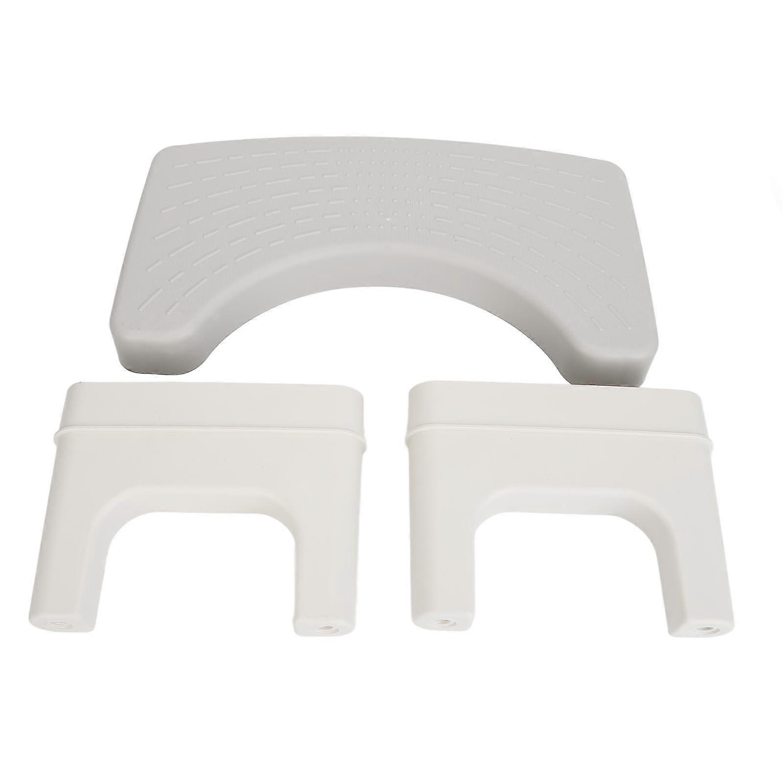 Toilet Stool Thickened Toilet Squat Step Poop Foot Stool Anti Slip Surface Stable Sturdy Squatting Toilet Stool Grey