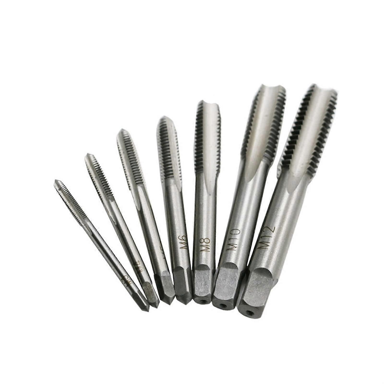 Bearing Steel Wire Cone Square Handle Straight Nut Tap Tap M3M4M5M6M8M10M12 Set of 7 Ref: 1830