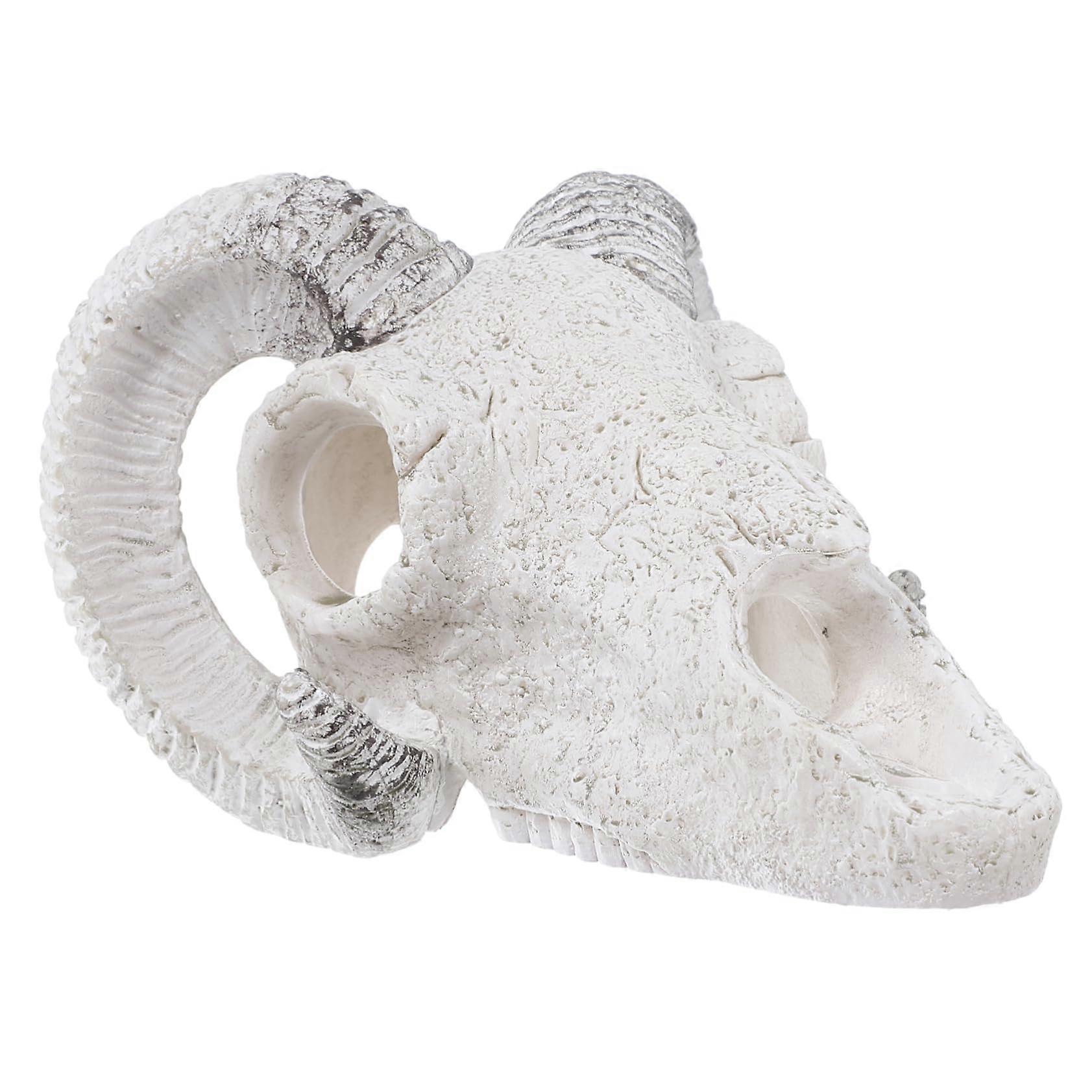Reptile Hideout Cave Resin Habitat for Lizards, Snake Shelters, Reptile Skull Décor, Large Size, Natural Look