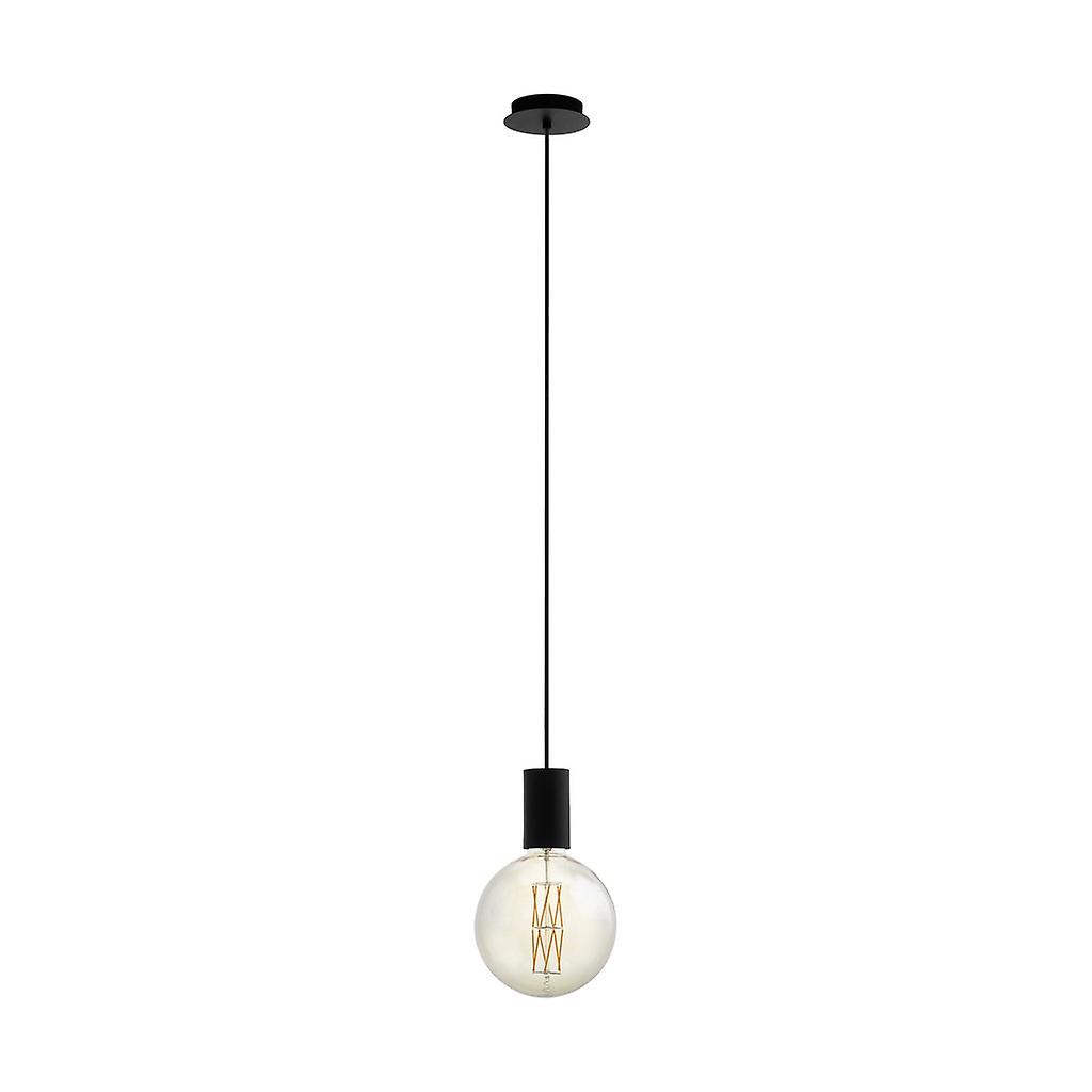 Eglo Pozueta Slim Pendant Ceiling Light Black