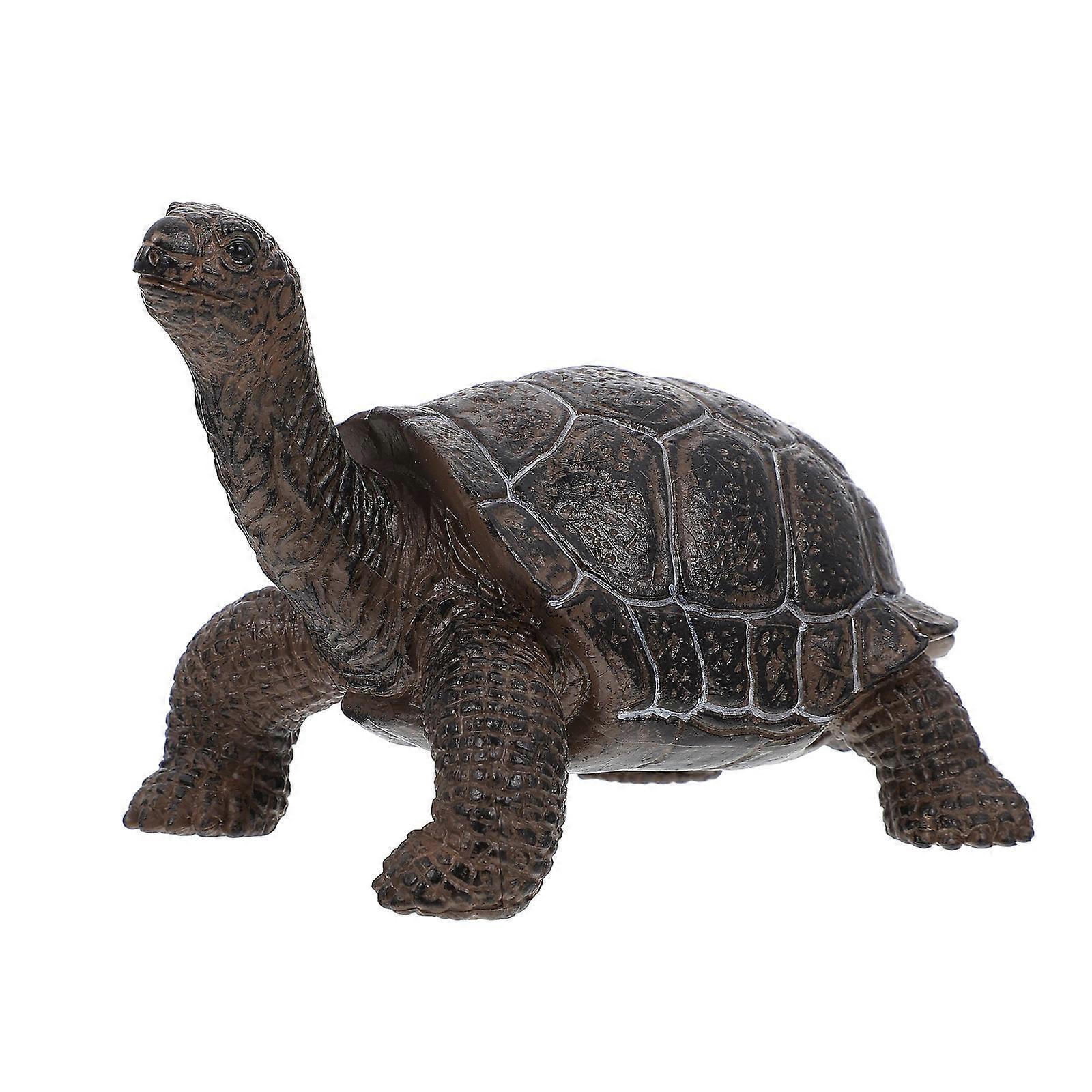 Vivid Tortoise Animal Figurine Model For Kindergarten Decor Enhancing Kids Learning Experience In Black 1Set