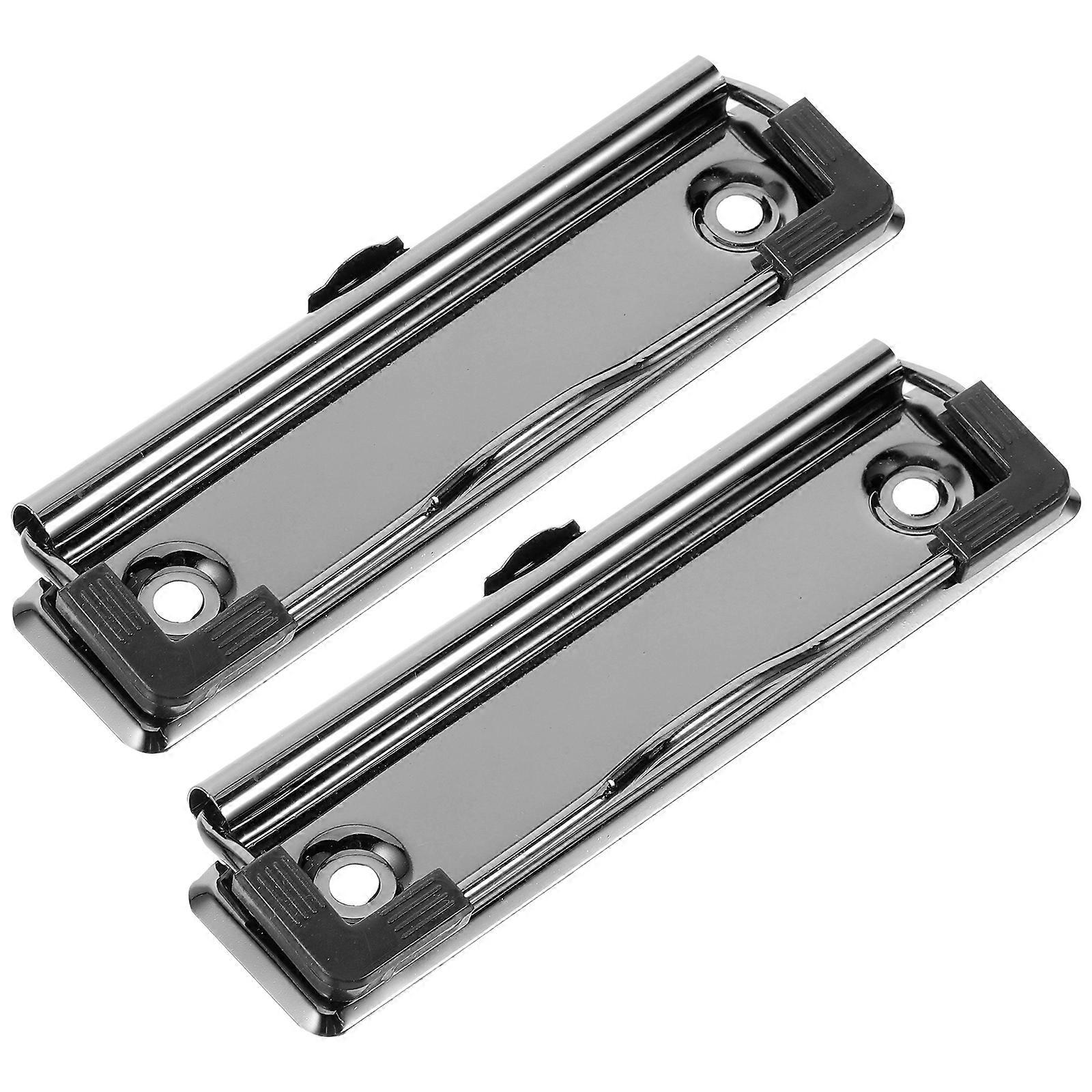 Heavy Duty Metal Clipboard Clips for Secure Document Holding, Mountable File Holder for Offices, Schools, Restaurants, Homes, Easy to Use Design