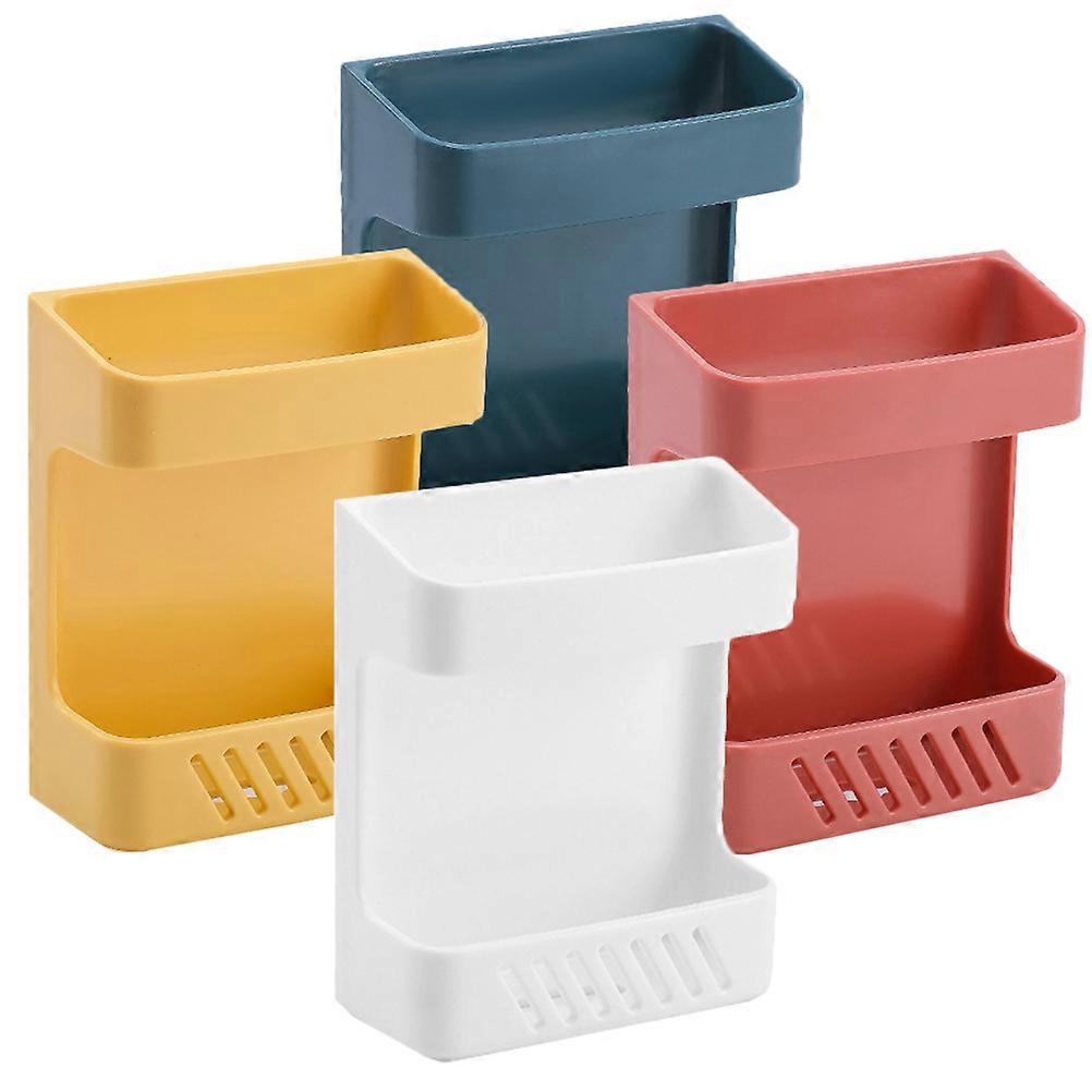 Wall Mount Cellphone Organizers with Charging Port 4pcs ABS Material Assorted Color
