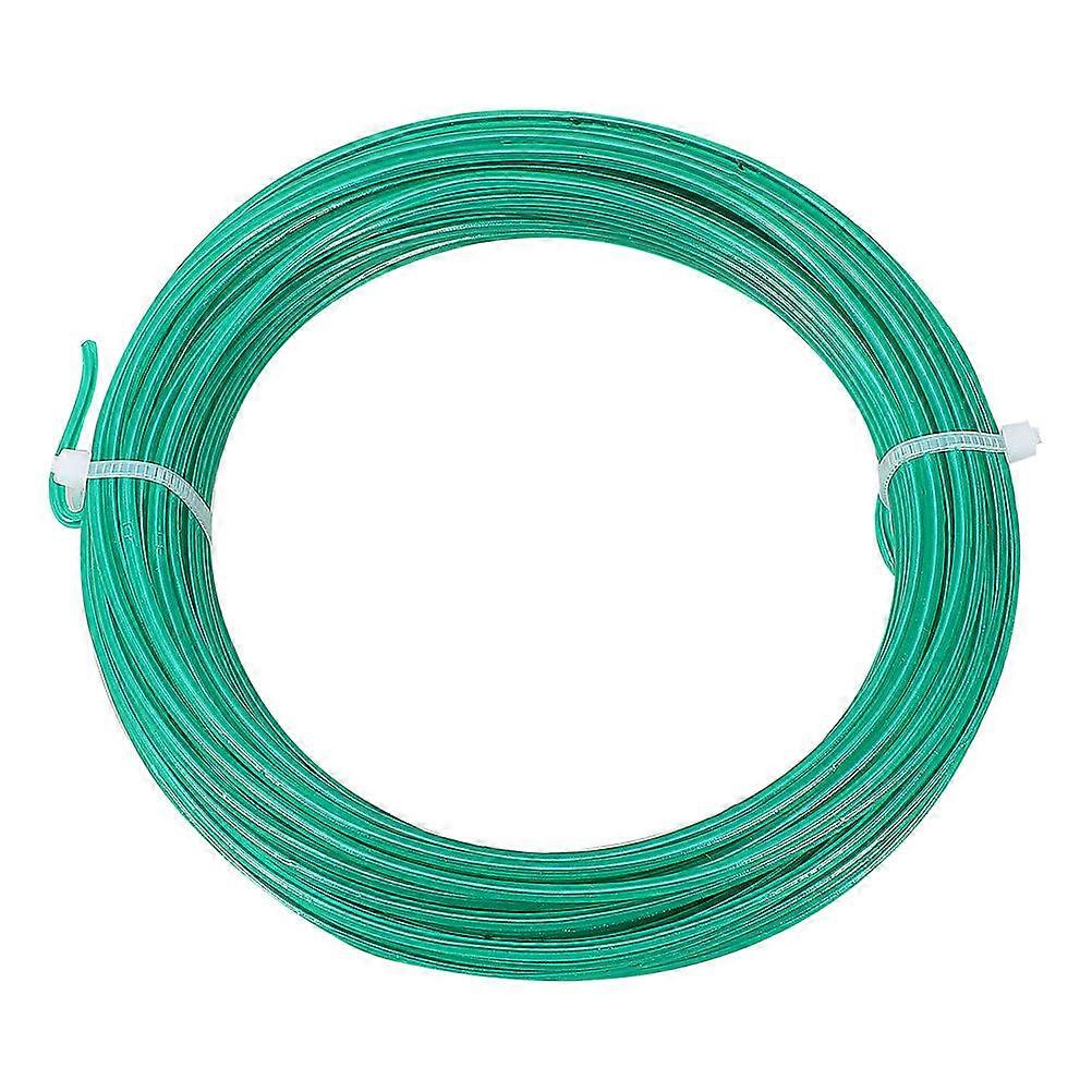 Flexible Green TPR Coated Reusable Plant Tie Wire for Supporting Climbing Vegetables, Fruits, Flowers, and Gentle Plant Growth Twisting