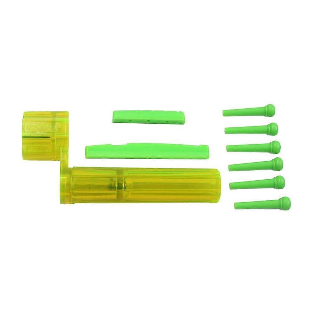 1G11 Plastic Guitar Bridge Saddle Nut Spring Winder Replacement for Guitar Green