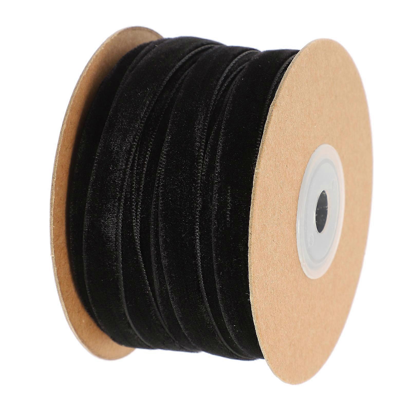Black Fabric Band For Crafting And Jewelry Making Needs Ideal For Various Decorations With 1Roll