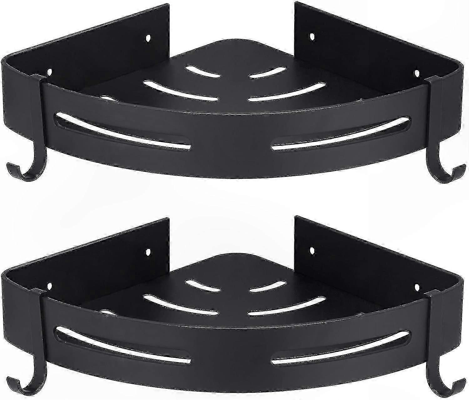 Corner Shower Shelf Basket with Drilling-Free Installation for Bathroom Storage Solution