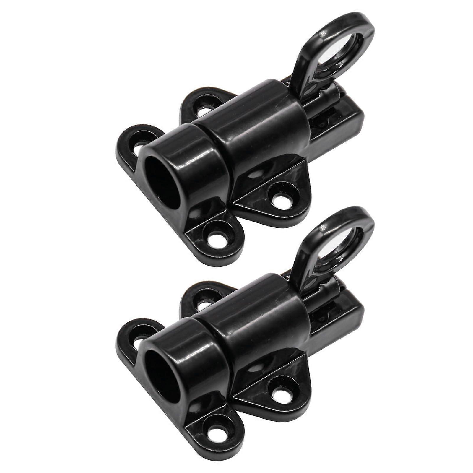 Aluminium Alloy Pull Ring Locking Mechanism - 2pcs Durable Security Latch for Doors and Gates