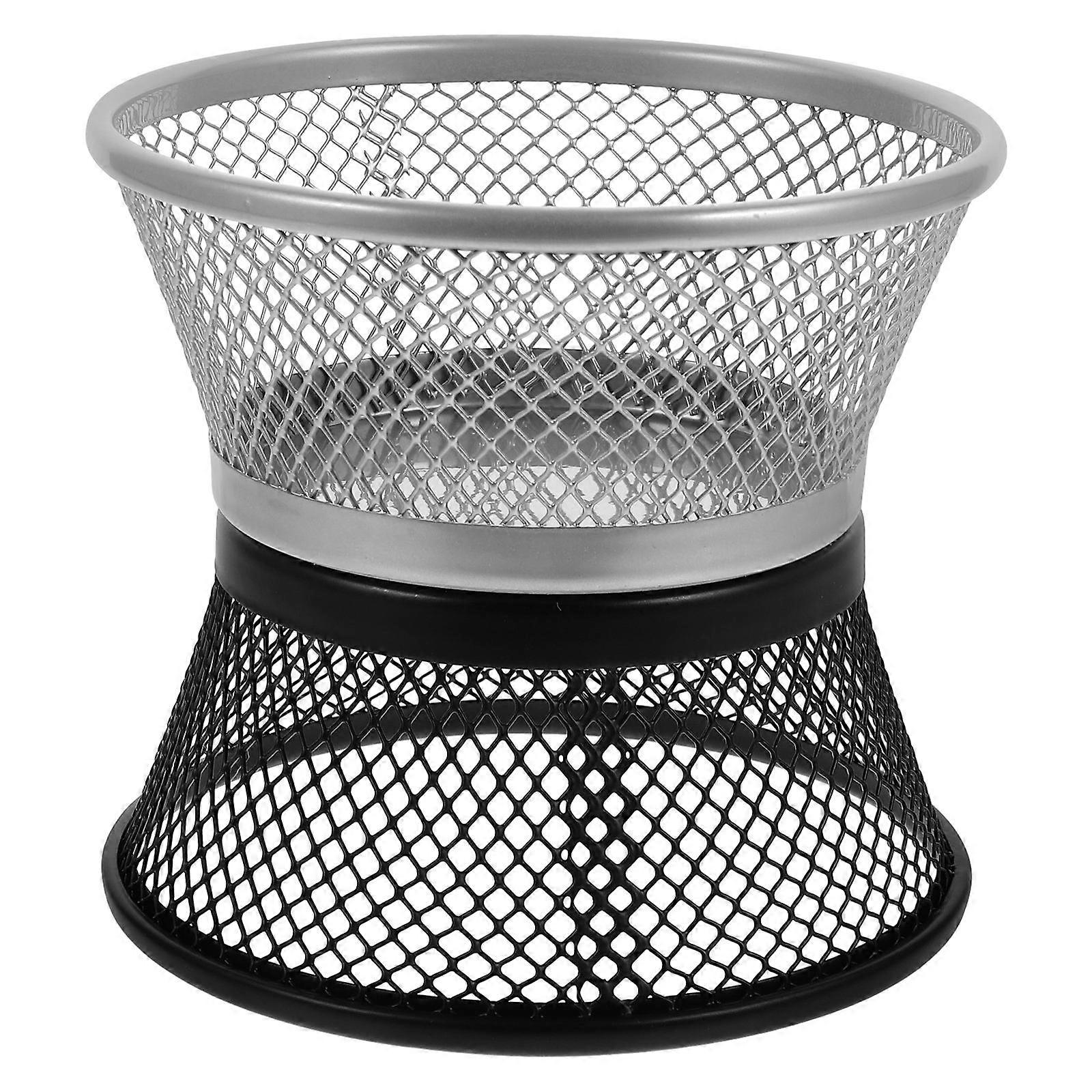 Stackable Paper Clip Holders   Stylish Mesh Desktop Storage Container for Office Supplies   Elegant Paperclip Dispenser Organizer