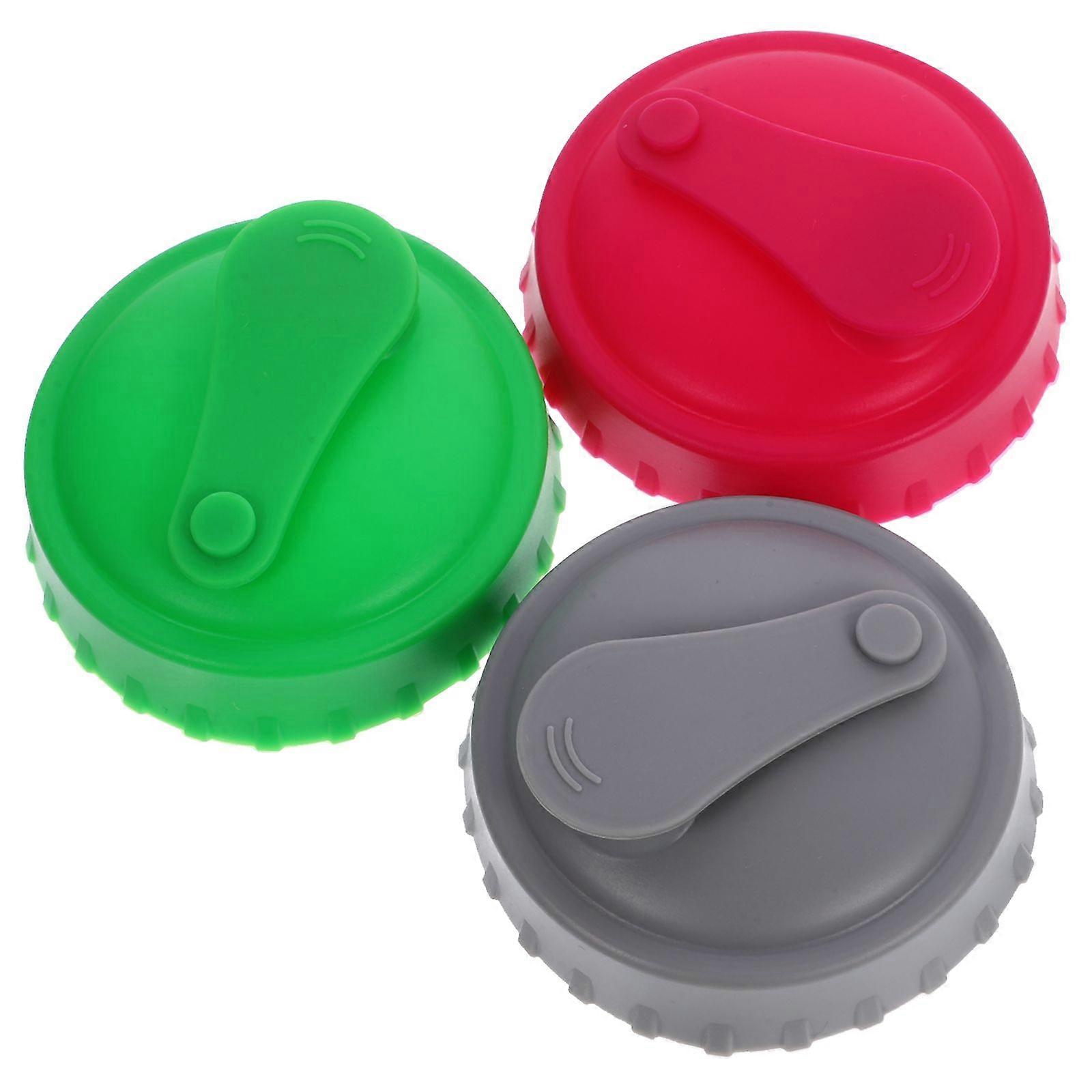 3pcs Soda Can Leak-proof Caps Reusable Soda Can Covers Silicone Can Sealing Lids
