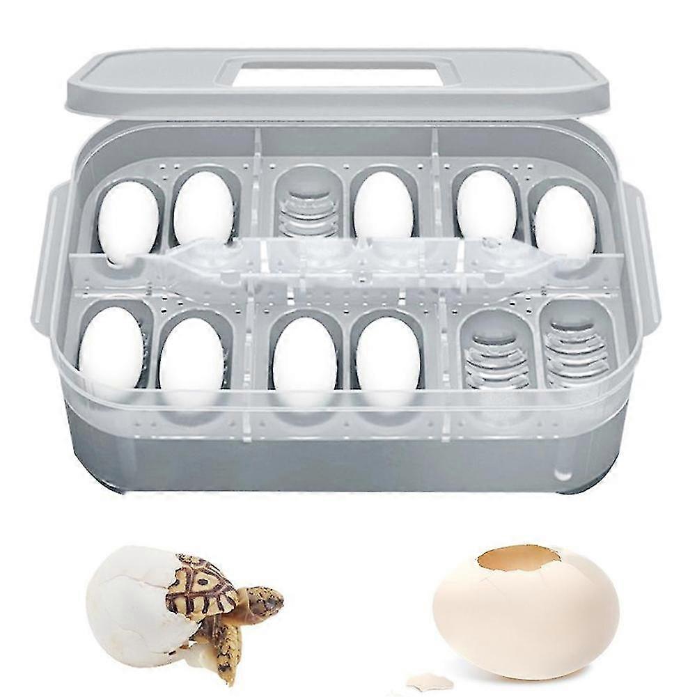 2025 2 x Pet Reptile Lizard Gecko Snake 12 Grids Egg Hatchery Breeding Box Case Incubator
