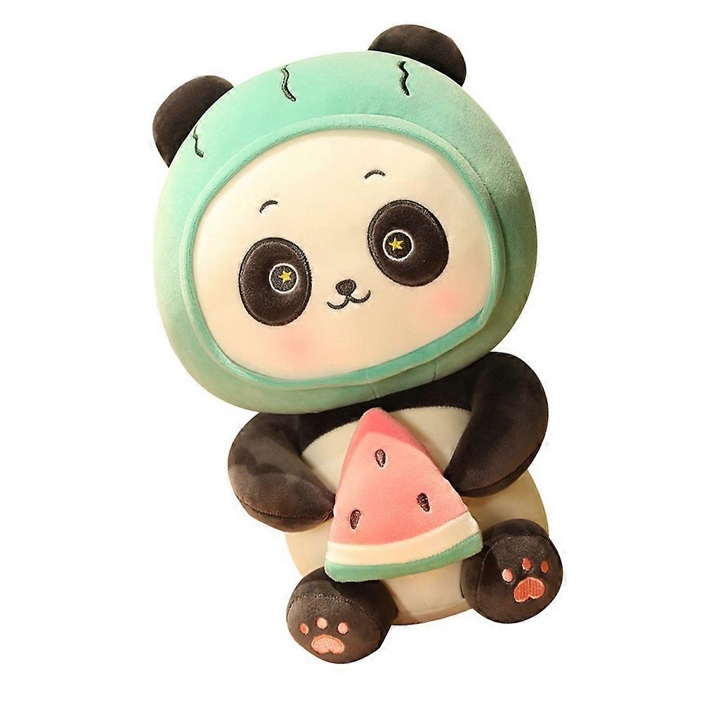 Stuffed Panda Figurine Room Decoration And Child's Playtime In Green Fabricated With PP Cotton 1Set
