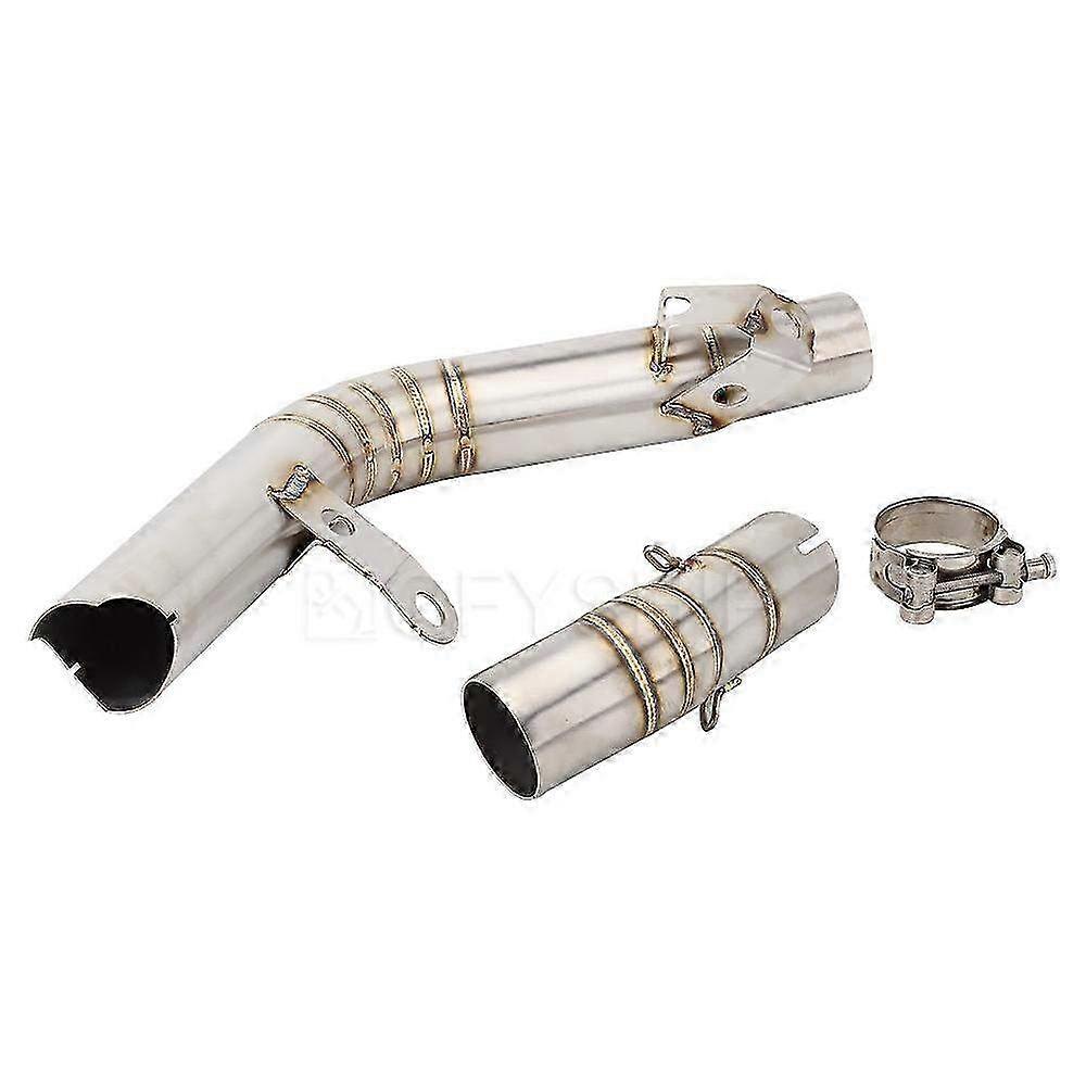 Slip-on Exhaust Link Pipe and Decat Pipe for Suzuki GSXR 600 750 2011-2017 Models, Catalyst Delete Pipe for Improved Performance