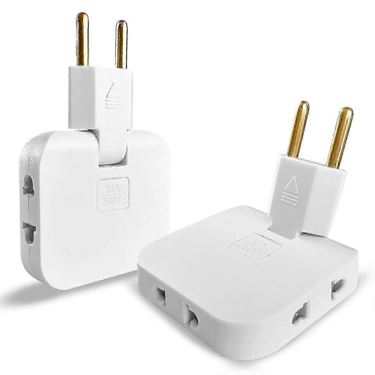 3x Flat Power Strip Behind Cabinet With 3 Sockets | Flat Socket With 180 Swivel Connection | Wall Power Strip With Eu-us Adapter | Multiple Socket 1