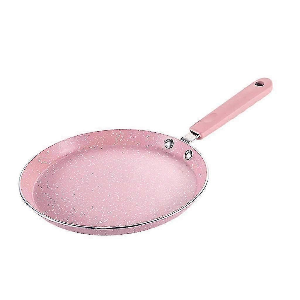 Pink Non-Stick Flat Bottom Pan for Perfect Mini Omelettes and Pancakes on Gas Stoves