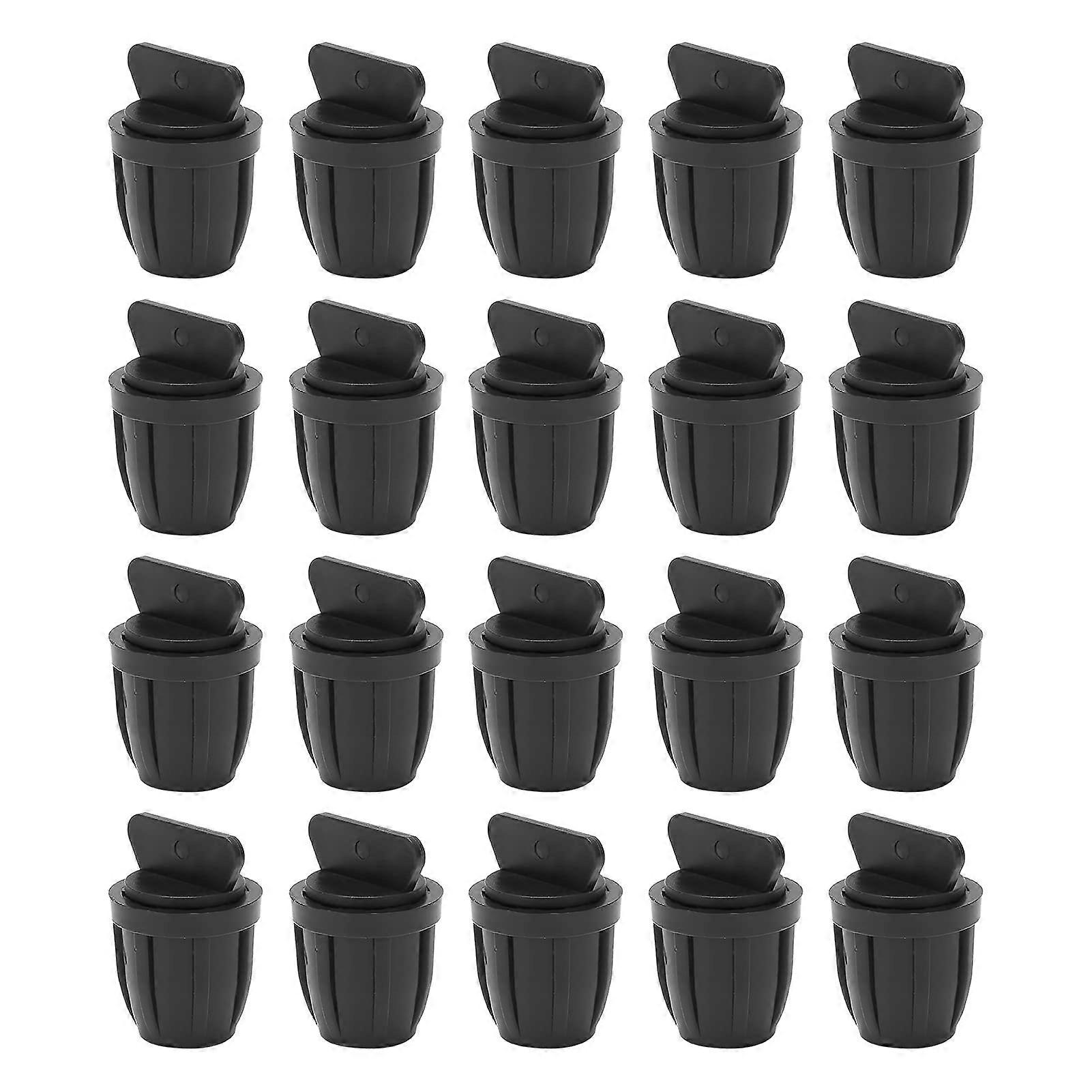 20PCS 8/11 Hose End Plug with Lock Drip Barbed End Plug for Drip Irrigation Tubing Drip Irrigation Kits