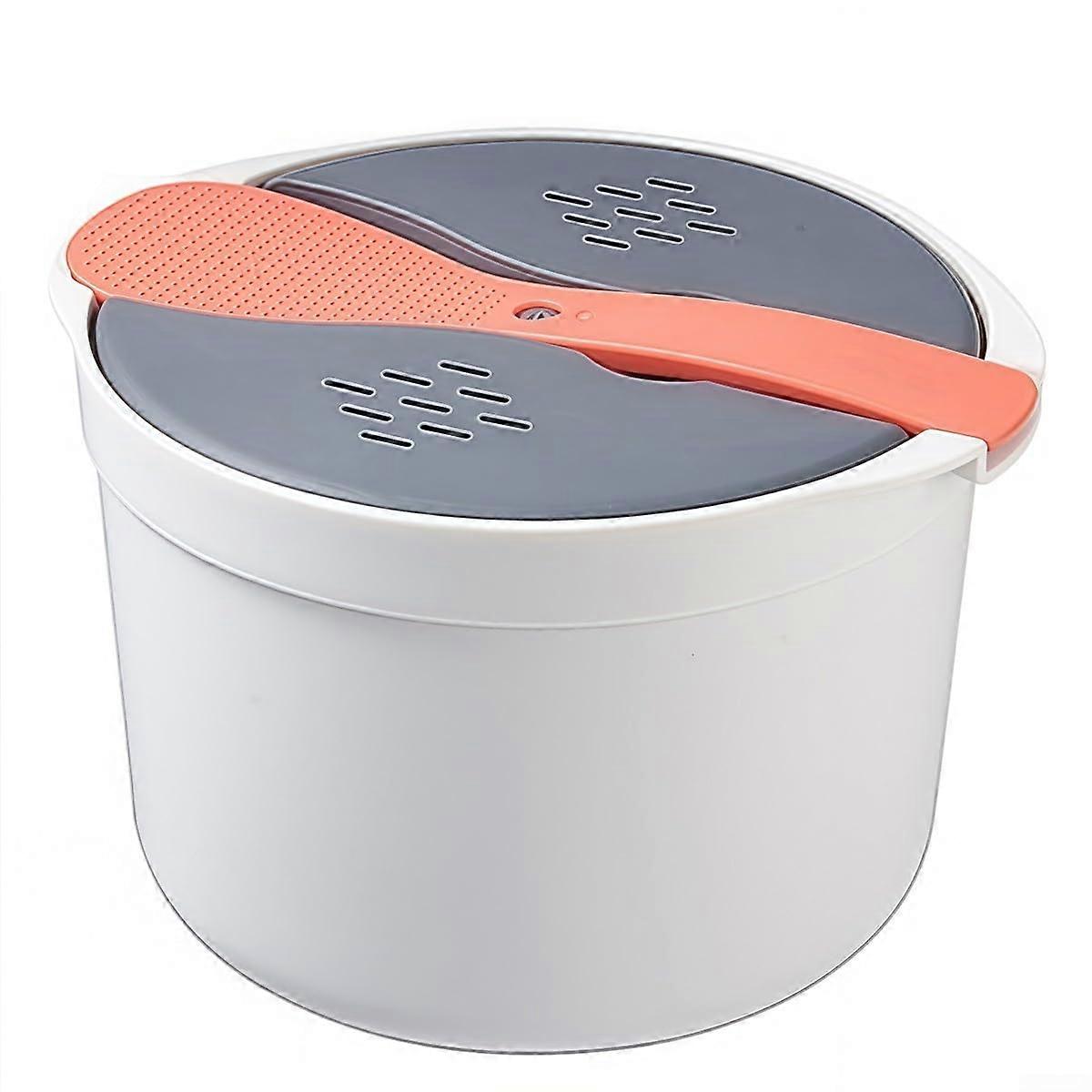 Compact Microwave Steamer for Cooking Delicious Meals on the Go, Travel-Friendly, Orange Color, Ideal for Work