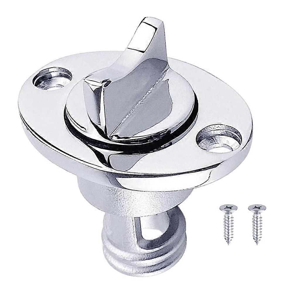 Marine Drain Plug 25mm 1 Inch 316 Stainless Steel Oval Transom Drain Plug with Waterproof O Seal Ring Heavy Duty Accessories