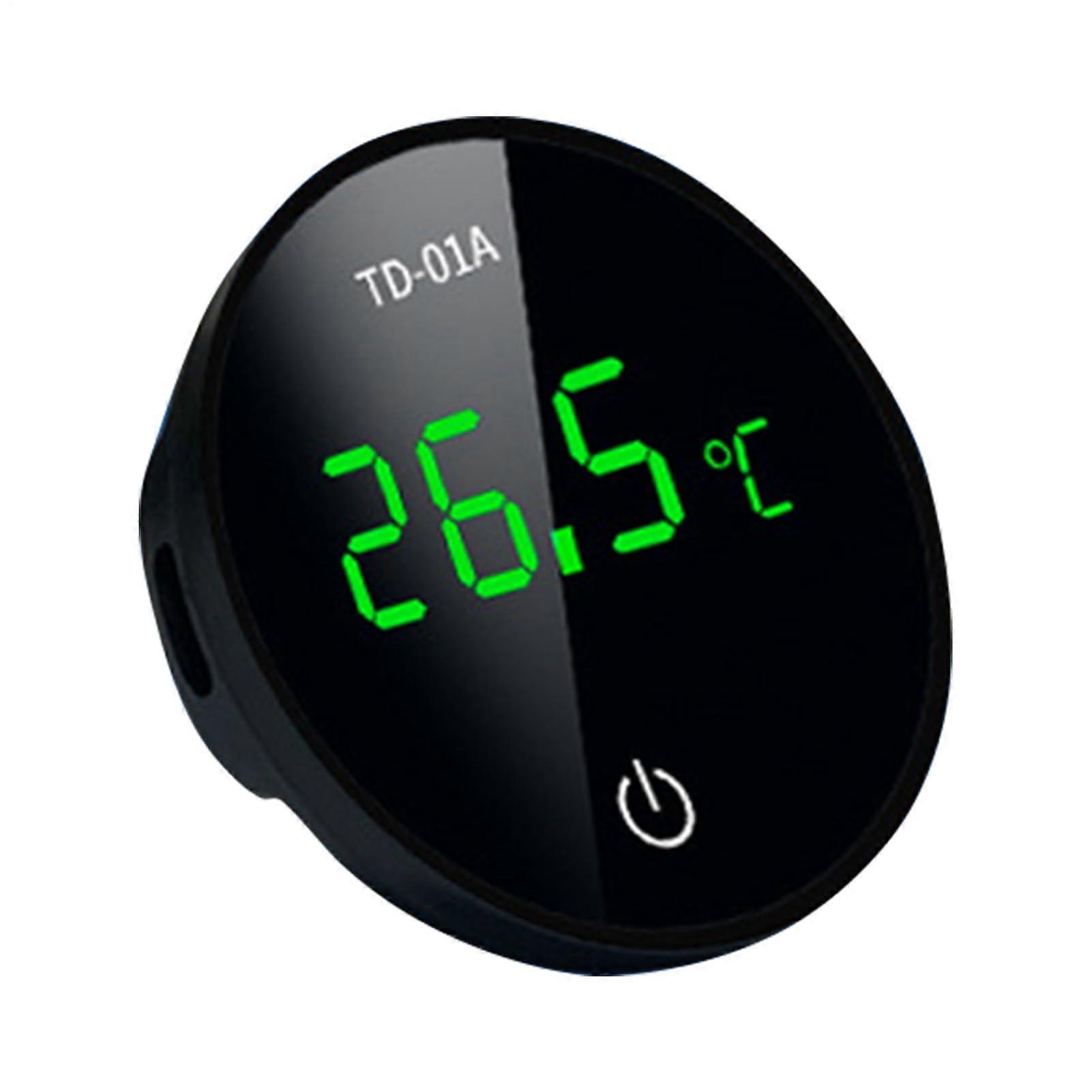 Aquarium Temperature Monitor Rechargeable HD LED Screen Digital Celsius Gauge For Turtle Tank Betta Pond Terrarium