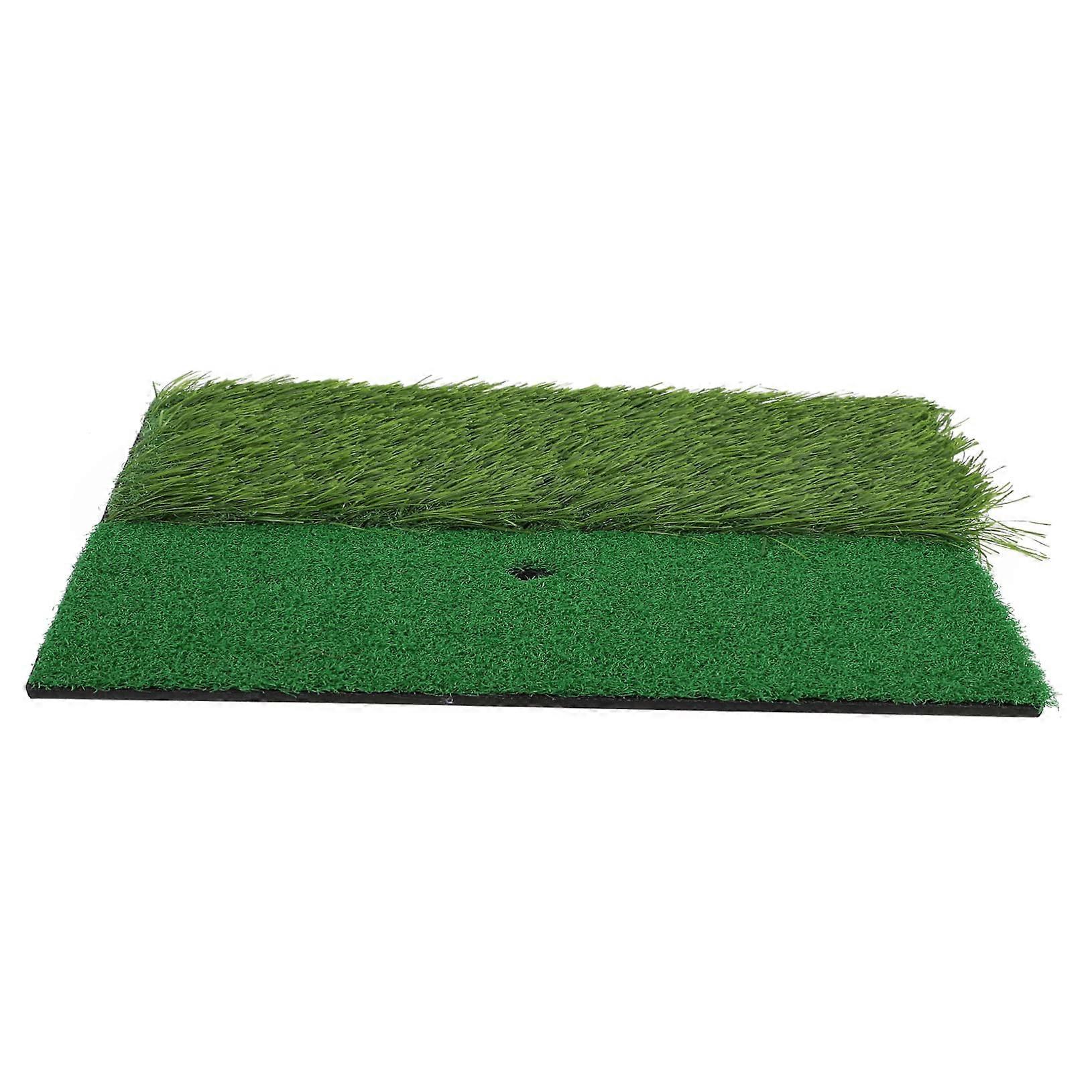 Indoor Golfing Practice Mat Portable Artificial Turf Swing Mat Beginners Bright Visibility For Home Backyard Office Use
