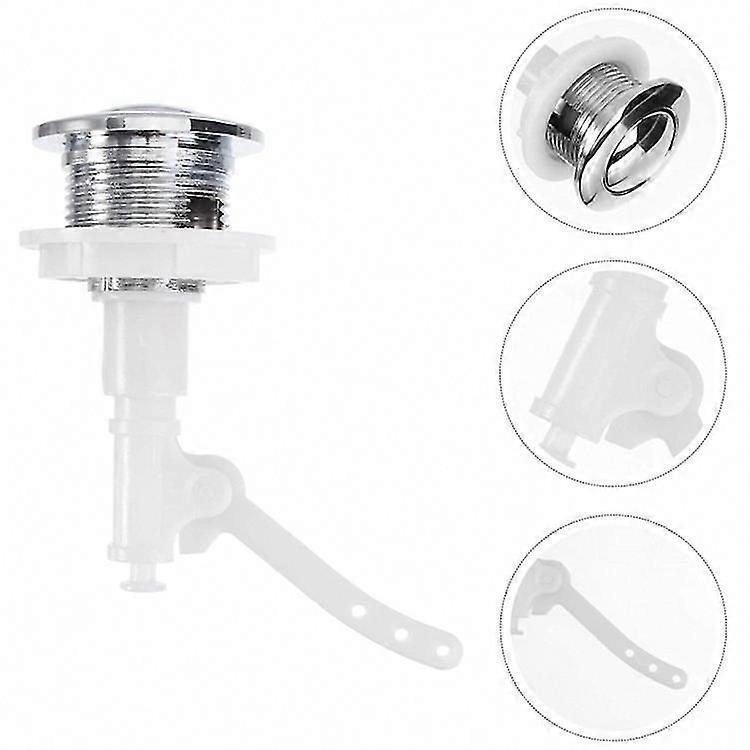 Vintage Single Button Toilet Tank Accessories Pump Up Repair Kit with Nut for Push Button Toilet Tank