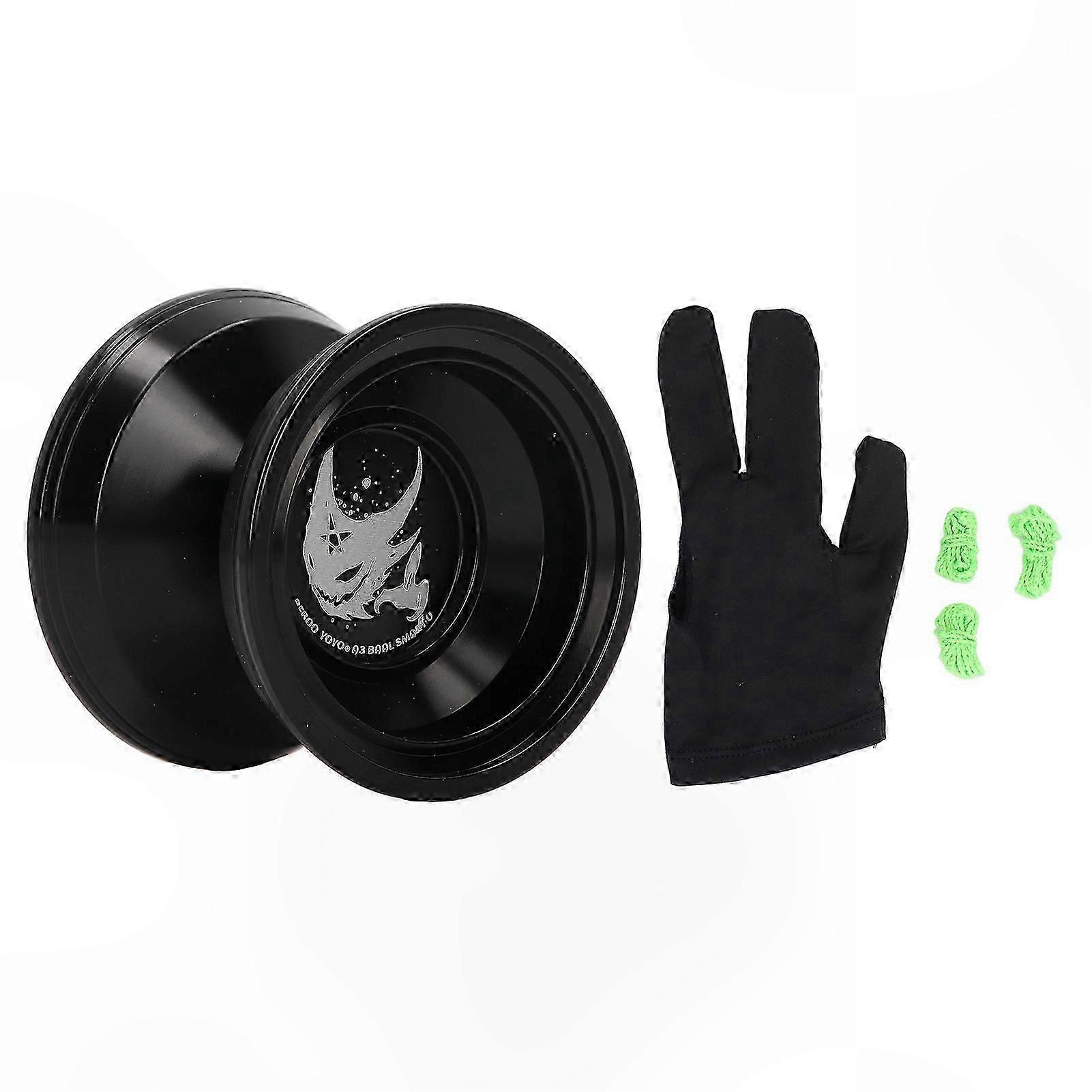 Alloy Yoyo Toy with Glove and Rope for Kids, Stable Rotation Unresponsive Bearing Ball for Children