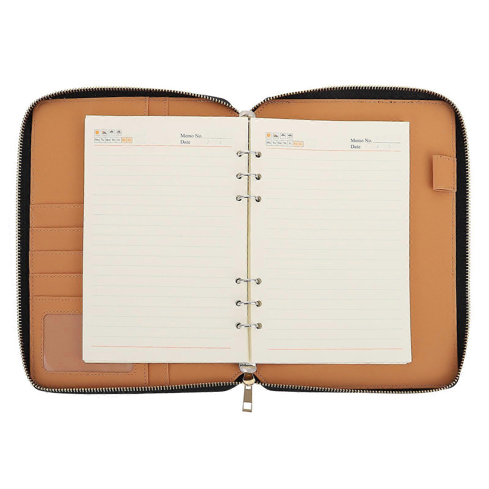 Lightweight Multi Functional Zippered Notebook for Office, Home, and Travel – Portable Organizer for Planning, Journaling, and Note Taking