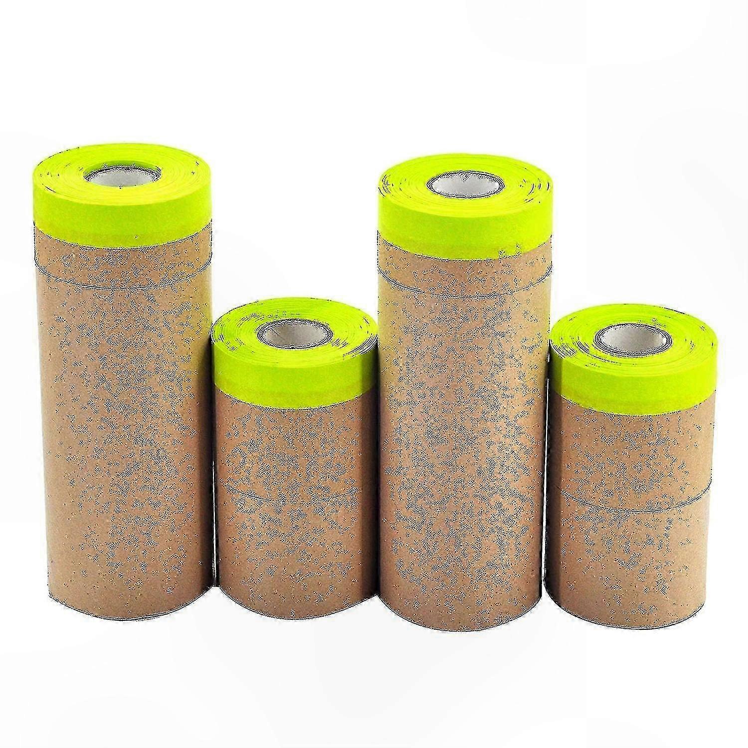 4-Pack Masking Paper with Tape and Cover Sheets for Painting Projects