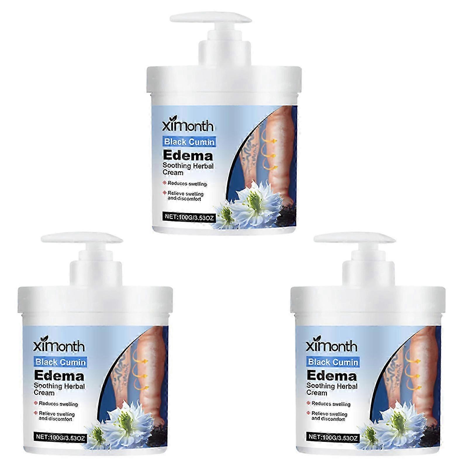 ブラッククミンハーバルレッグスージングクリーム。あらゆる肌タイプのむくみと疲労感を軽減し、脚に深く潤いと栄養を与えます。