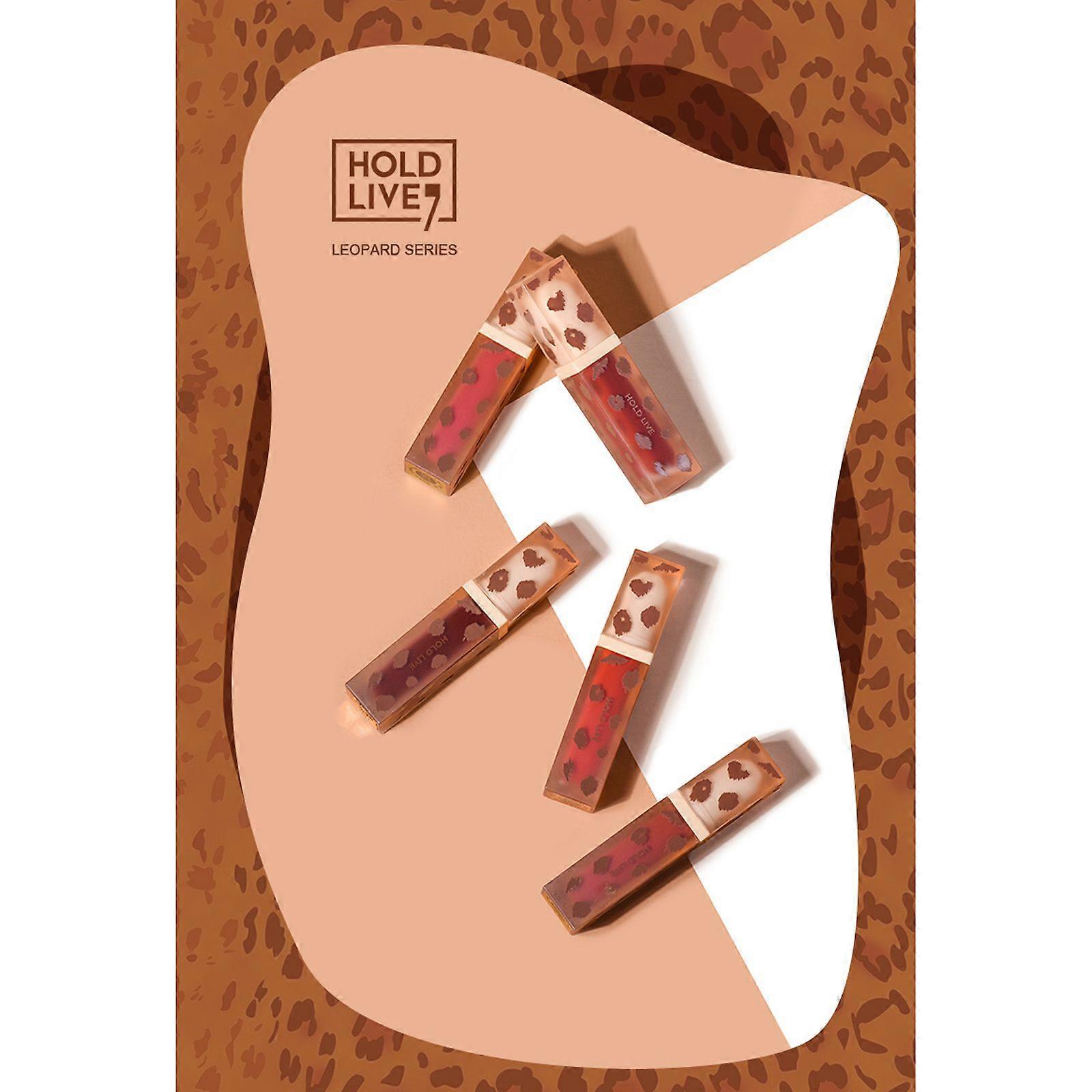 HOLD LIVE 5.2g Matte Lip Gloss Glaze Velvet Smooth Moisturizing Waterproof Non-stick Cup Lip Mud
