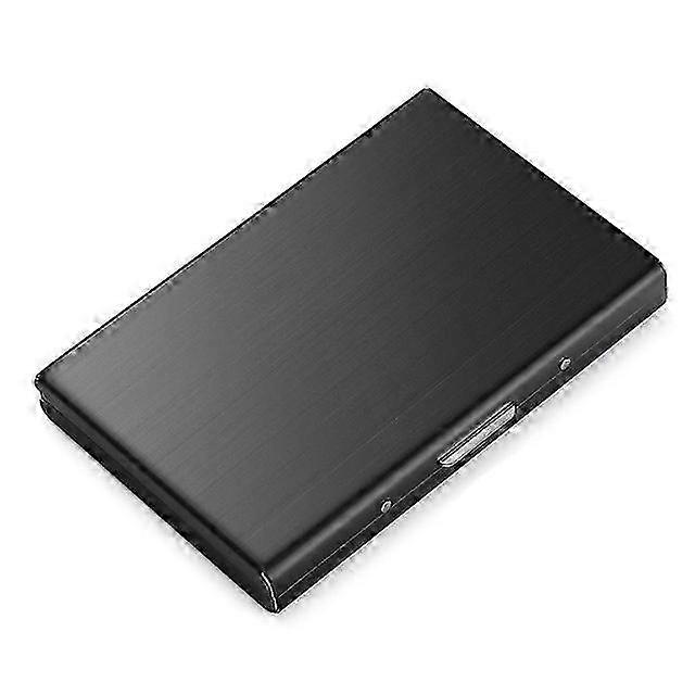 Aluminum card holder for men blocking RFID scanning - Hard case wallet